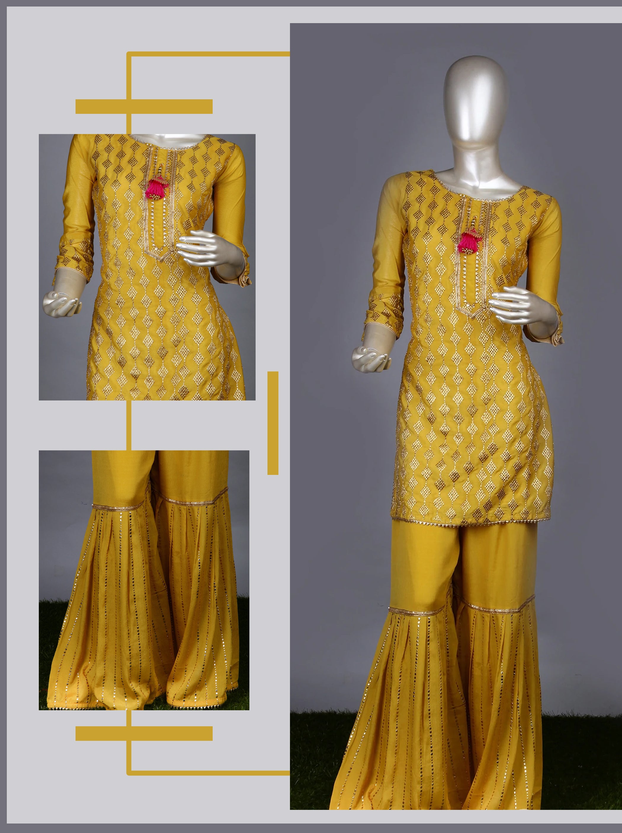 Sharara Set - Tmangharam - The Fabric People