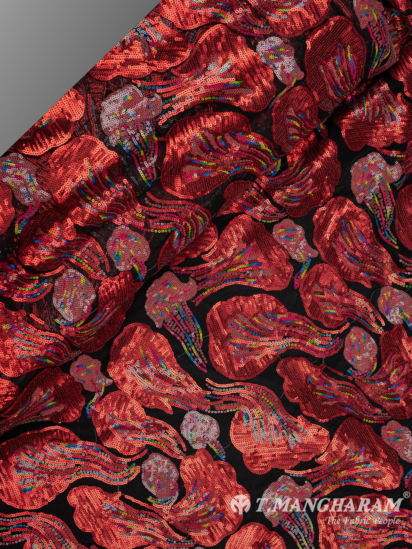 Multicolor Sequin Net Fabric - EA2749 view-2