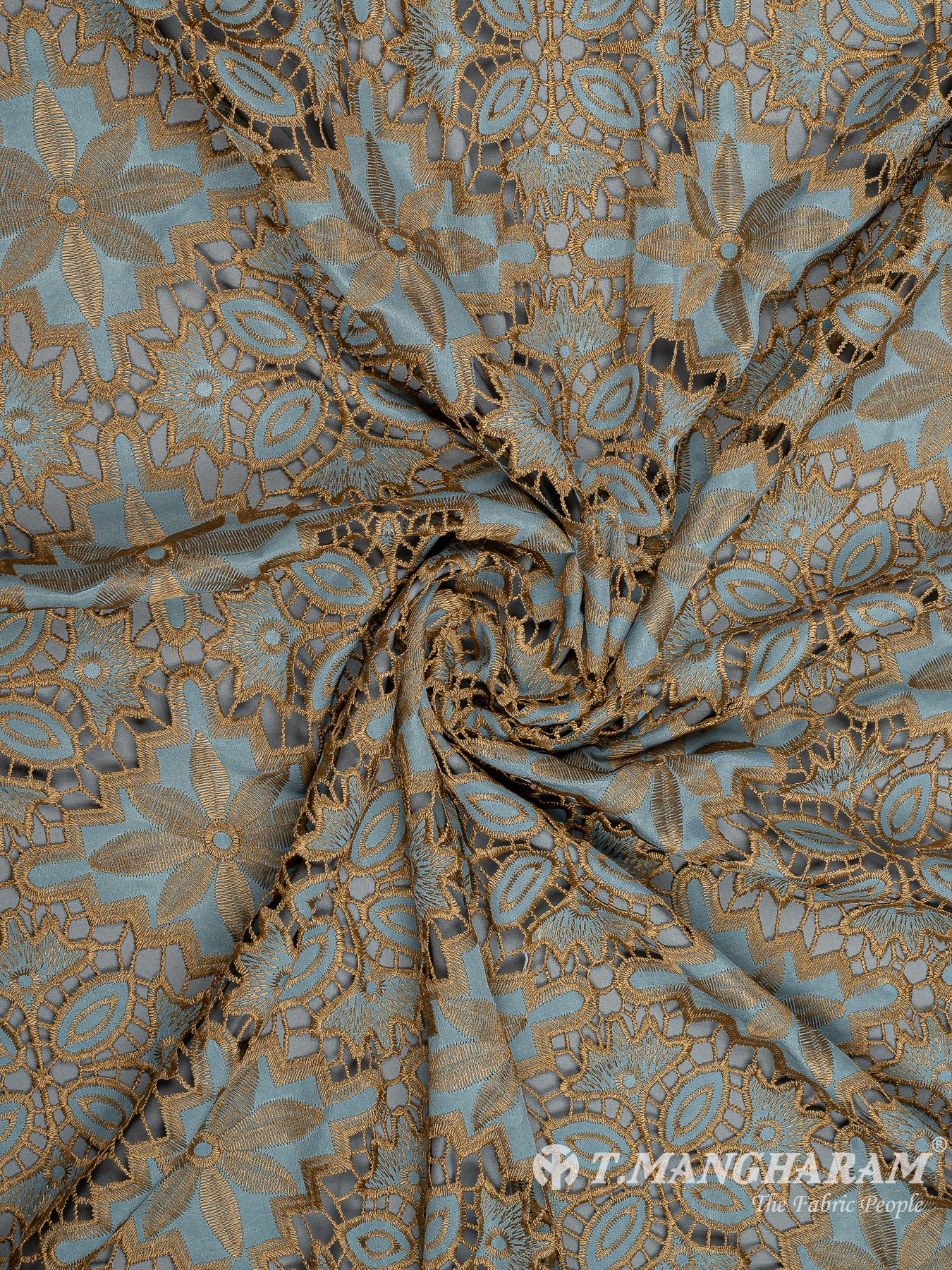 Multicolor Cotton Embroidery Fabric - EC9322 view-1