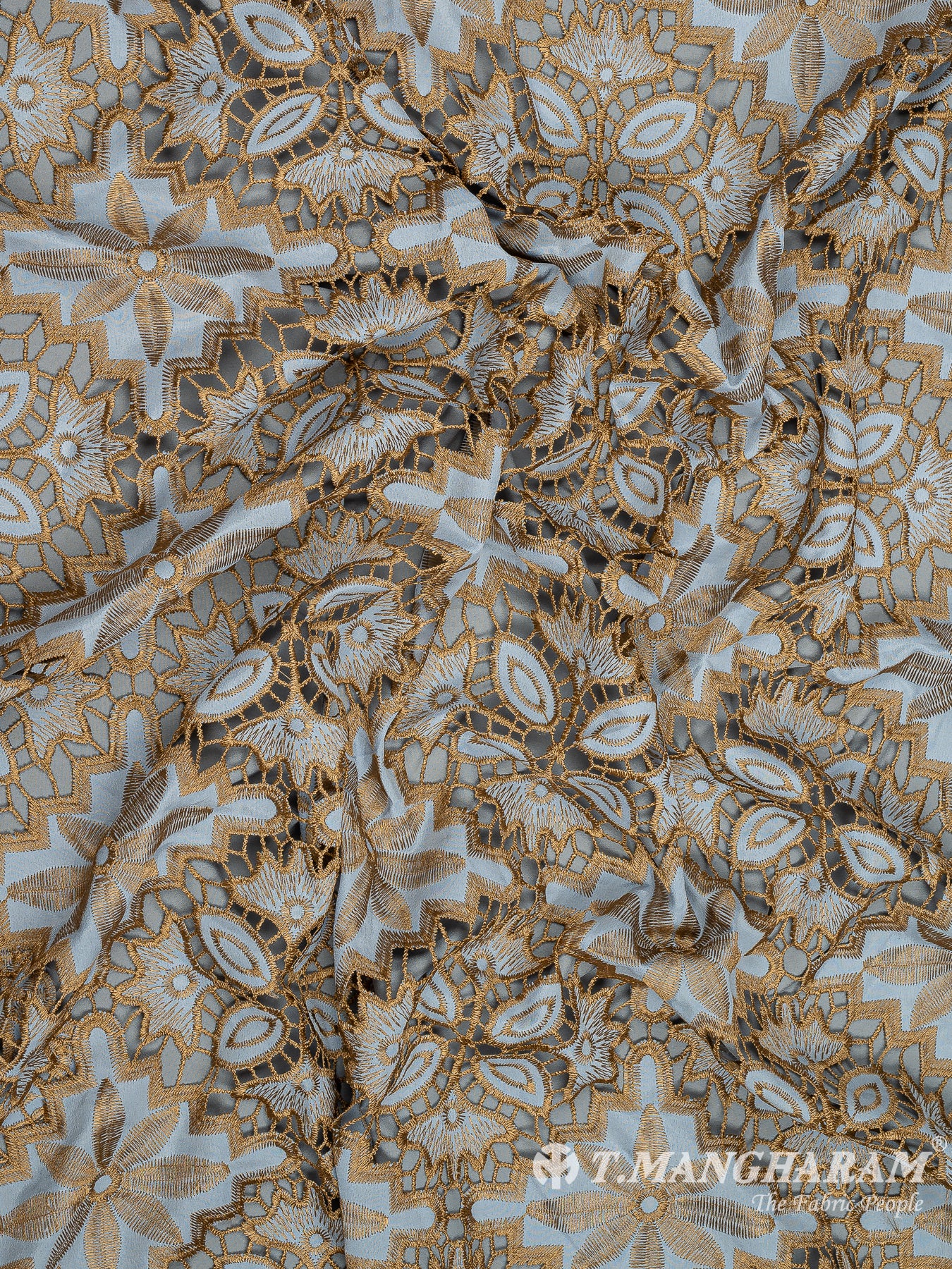 Multicolor Cotton Embroidery Fabric - EC9323 view-4