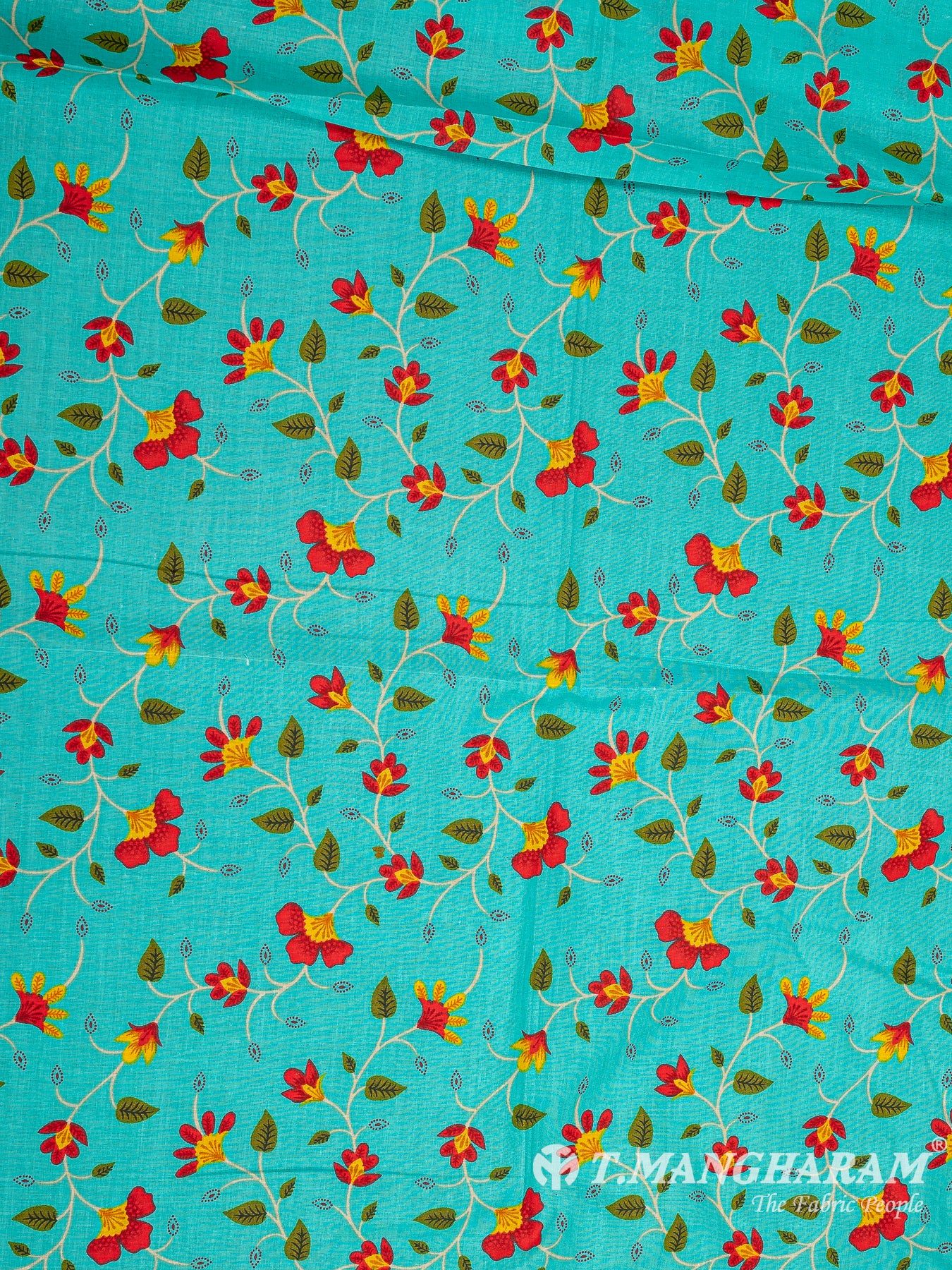 Green Cotton Fabric - EB7430 view-3