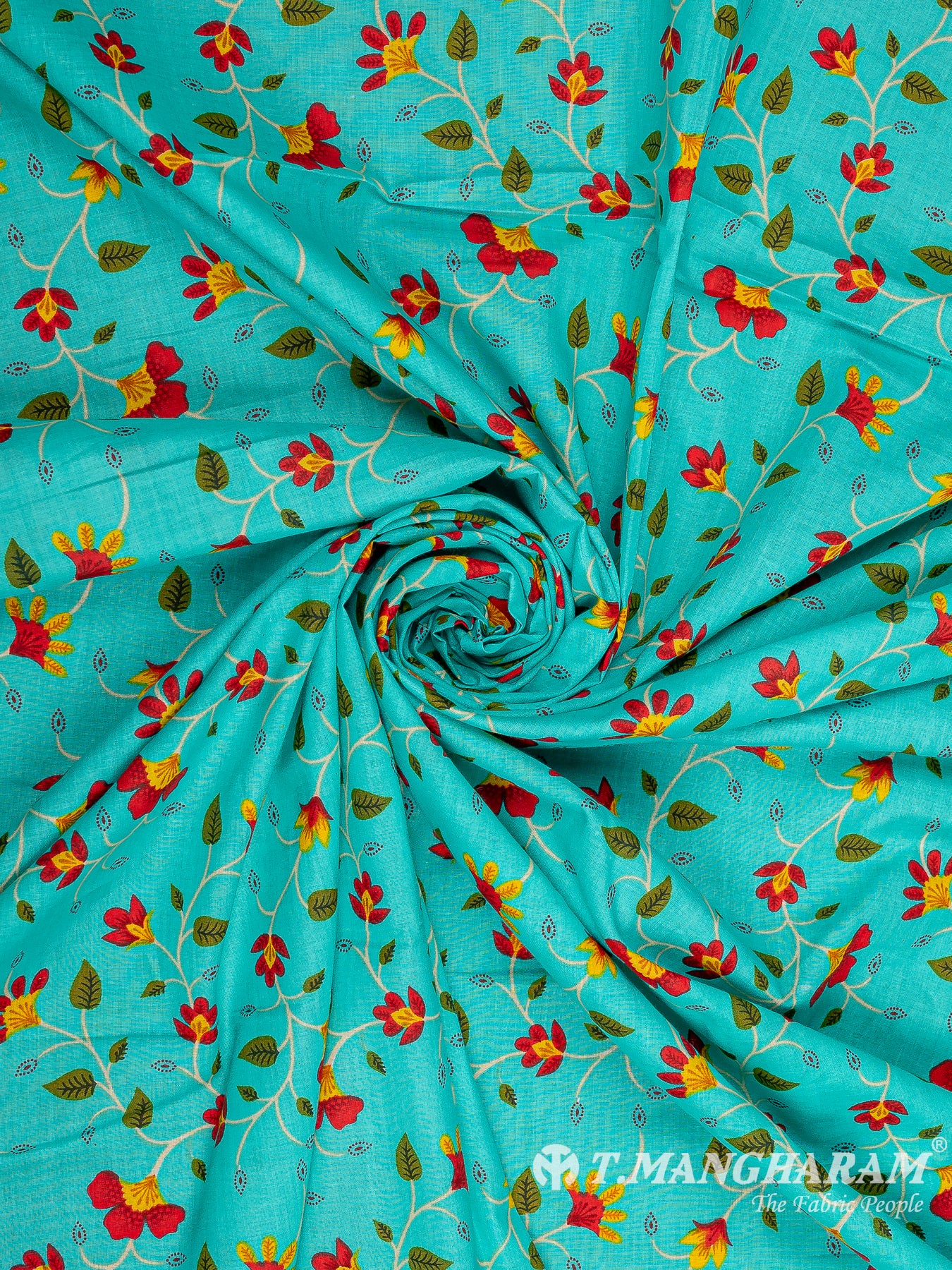 Green Cotton Fabric - EB7430 view-1