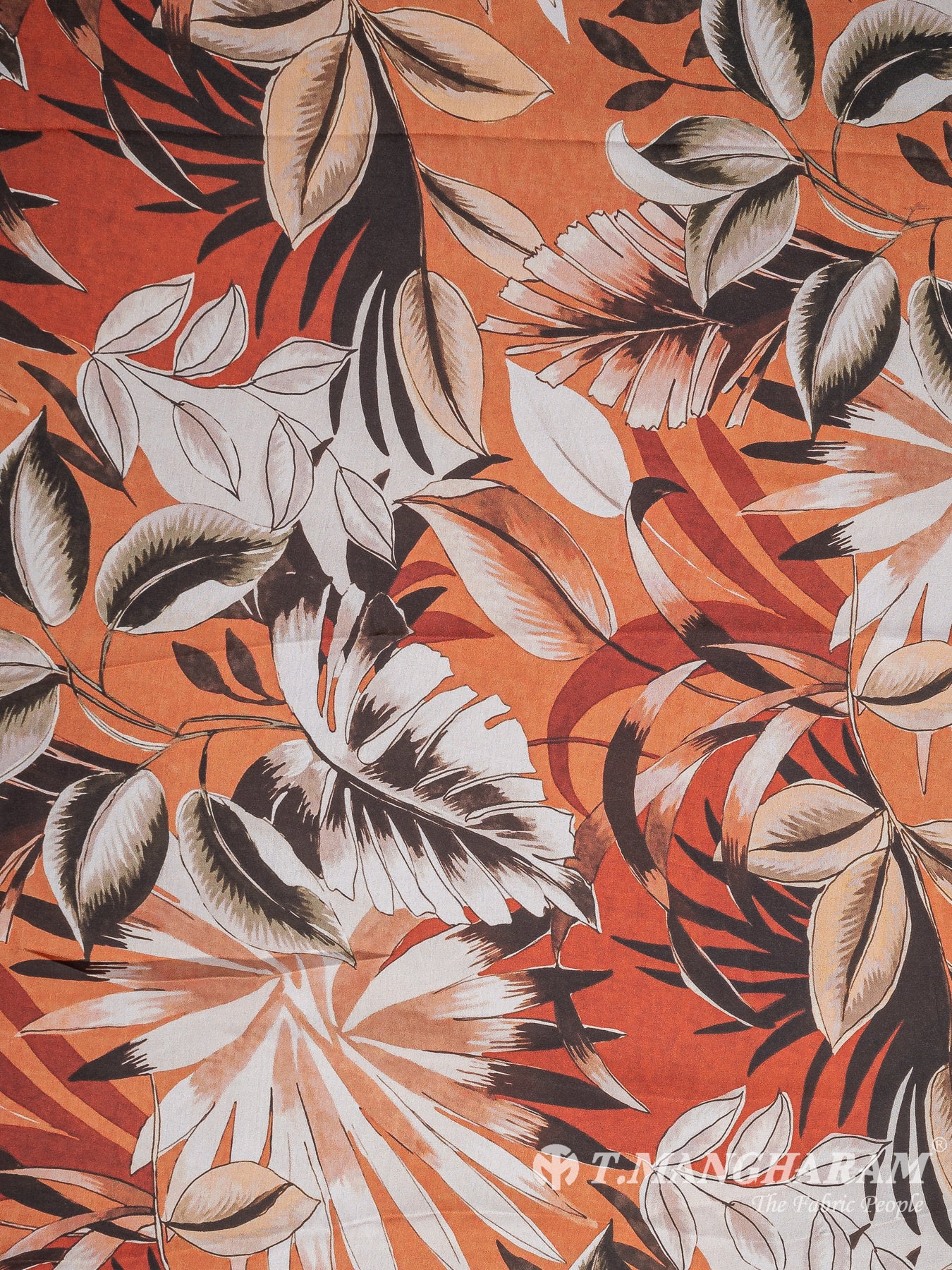 Orange Satin Fabric - EB7418 view-3