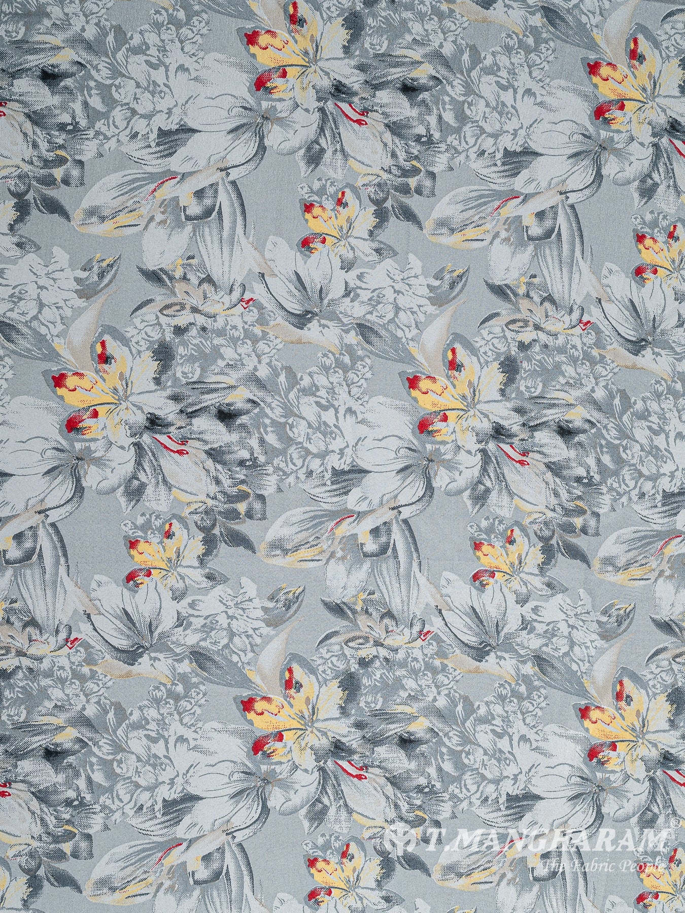Grey Silk Fabric - EB7460 view-3
