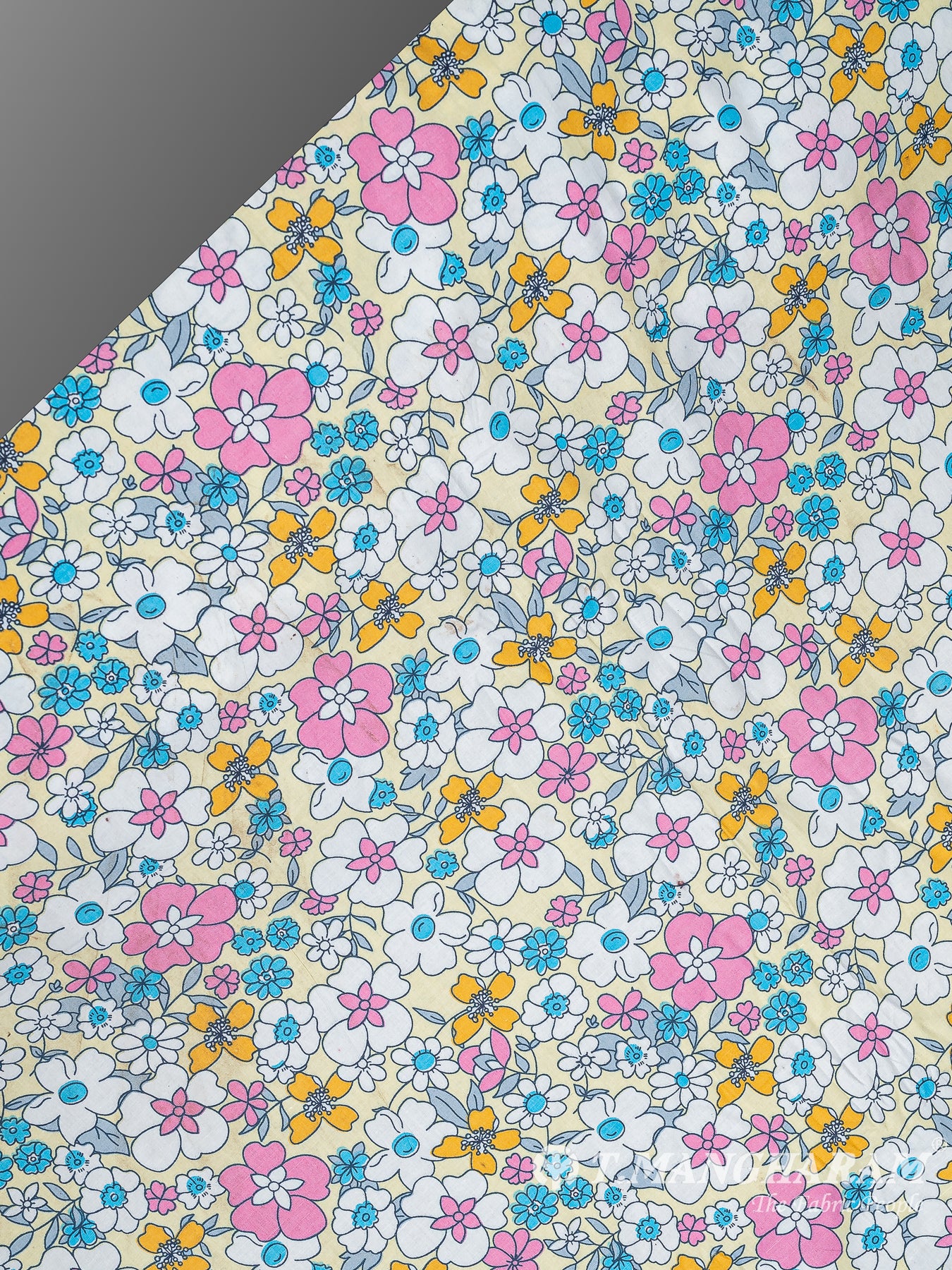 Yellow Cotton Fabric - EC10418 view-2