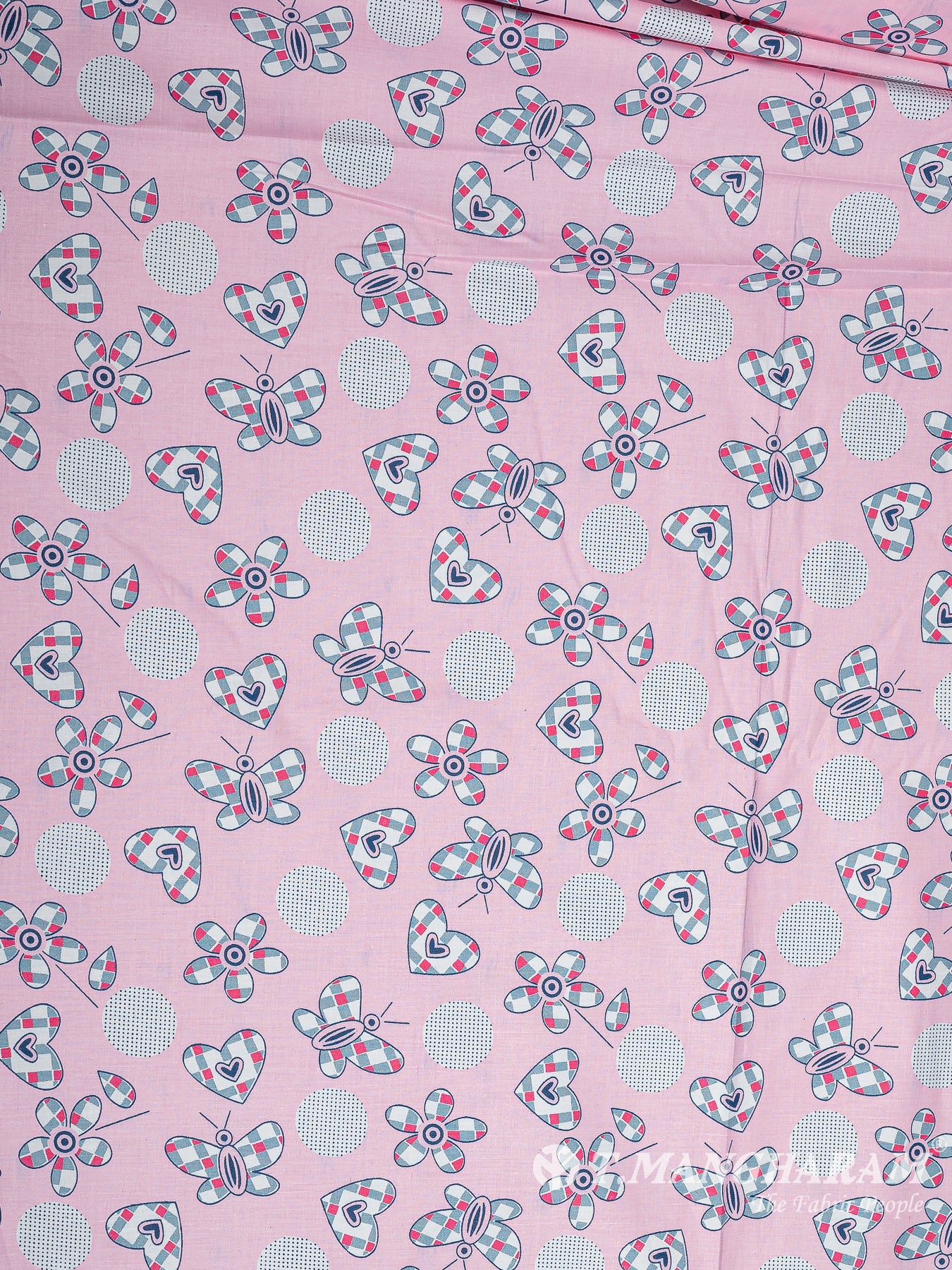 Pink Cotton Fabric - EC10432 view-3