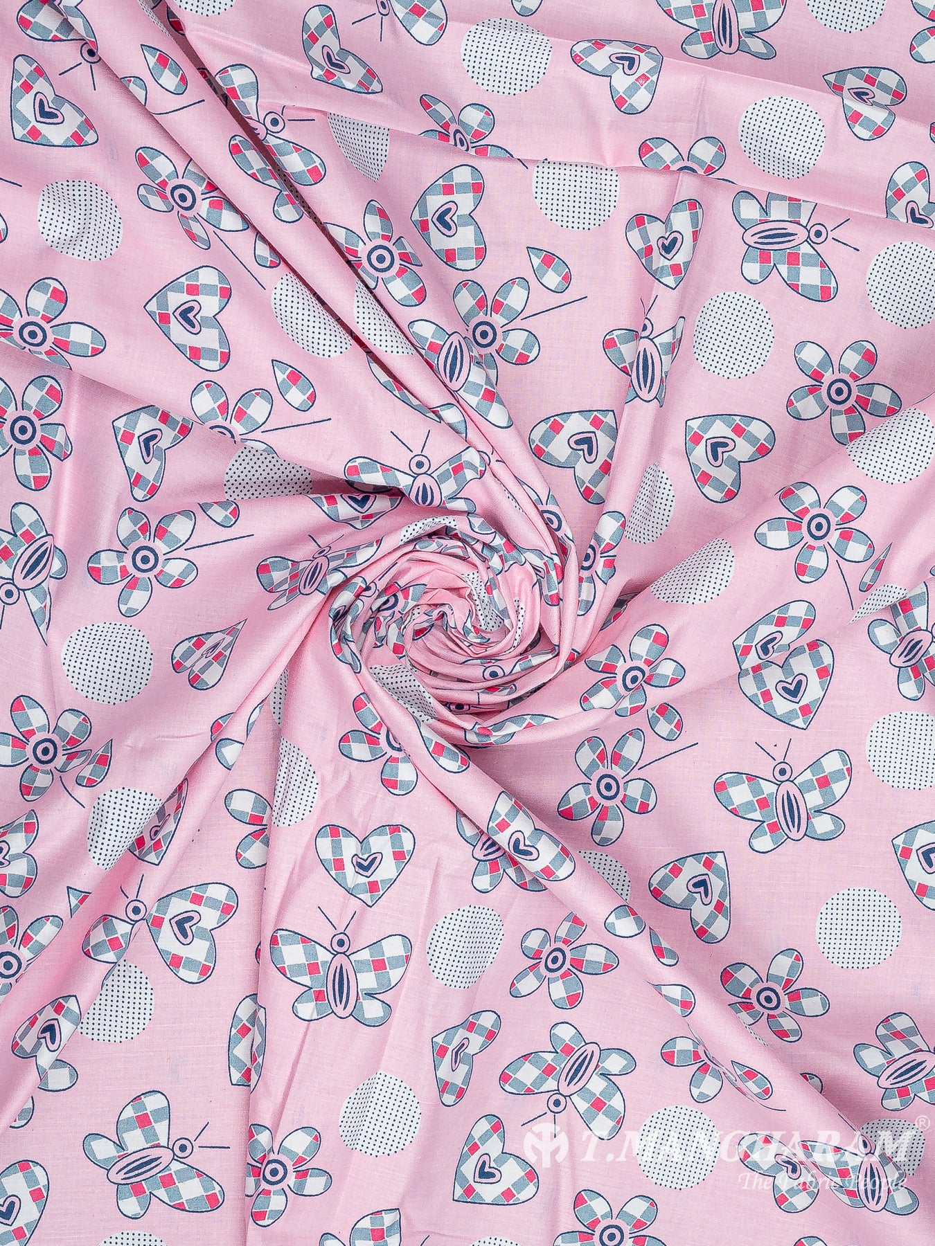 Pink Cotton Fabric - EC10432 view-1