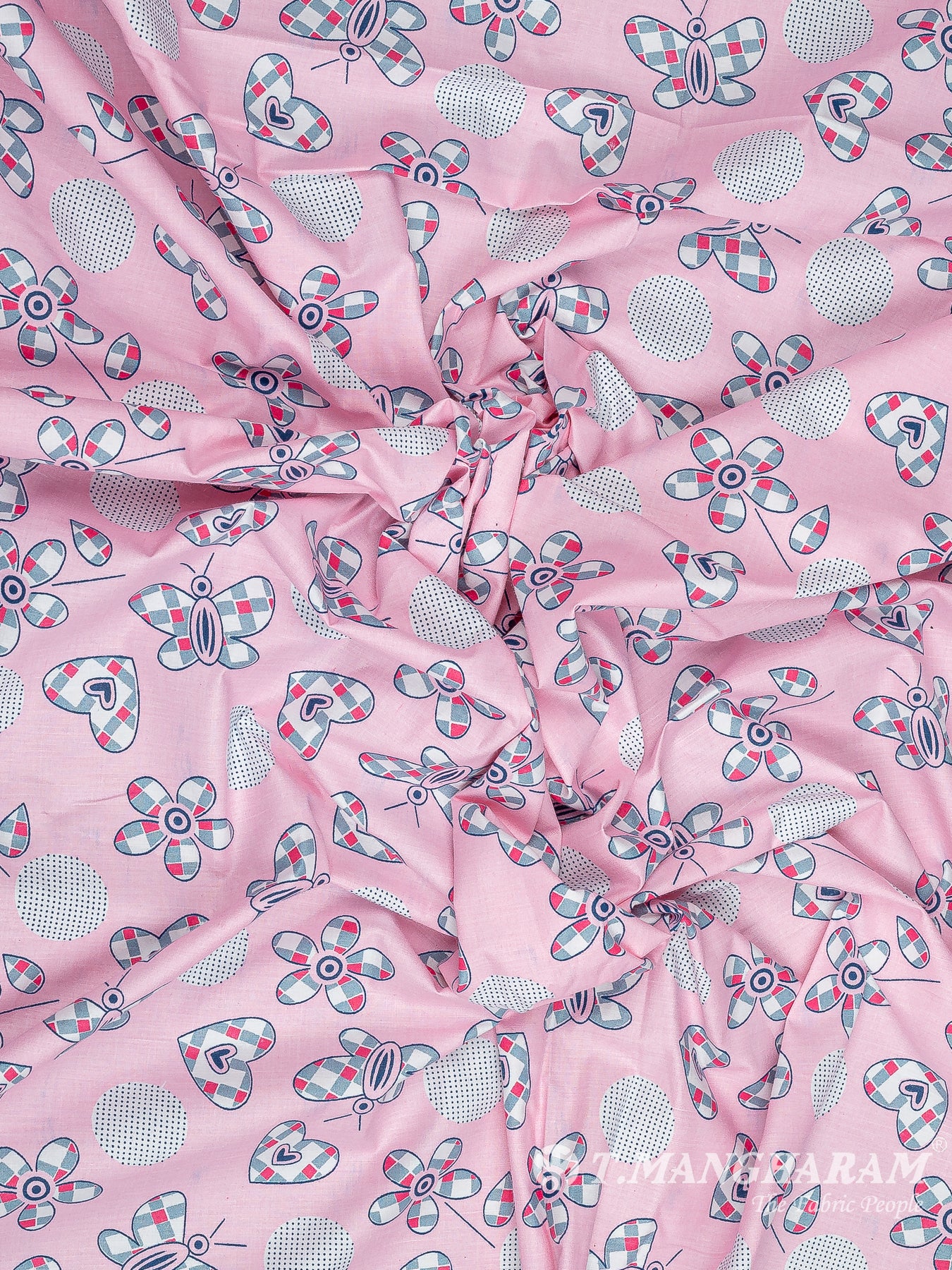 Pink Cotton Fabric - EC10432 view-4