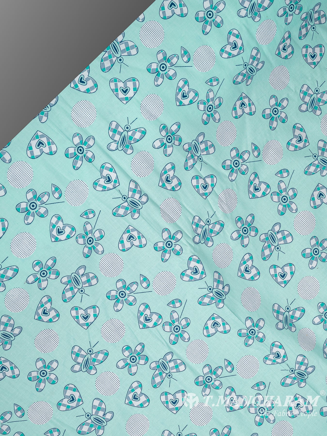 Green Cotton Fabric - EC10434 view-2