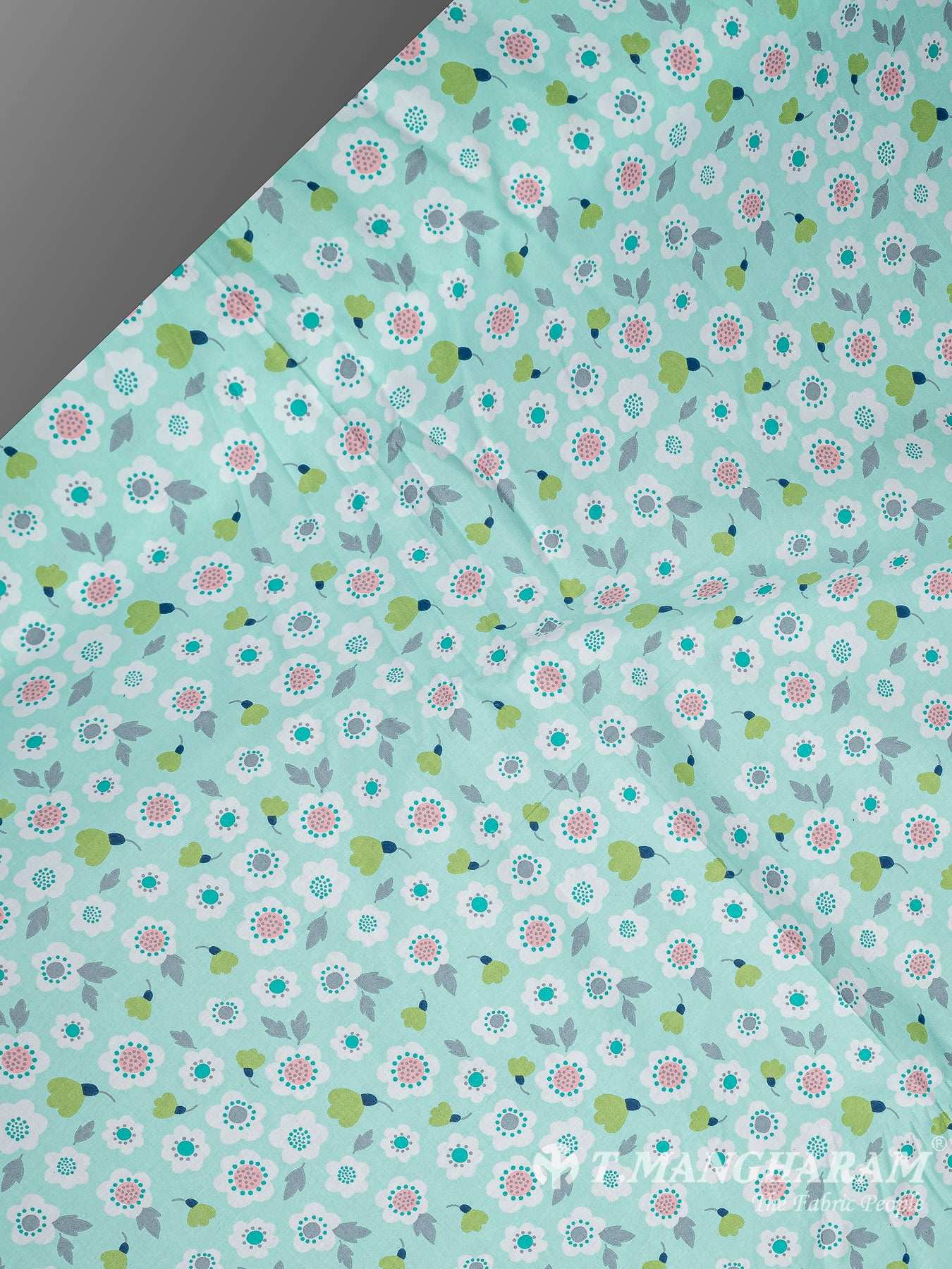 Green Cotton Fabric - EC10426 view-2