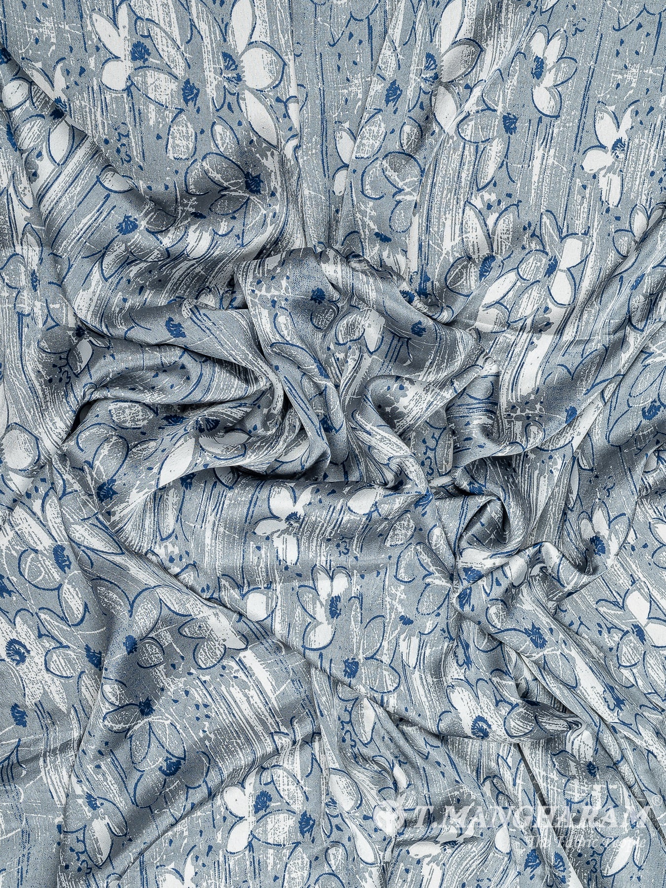 Grey Satin Fabric - EB7518 view-4