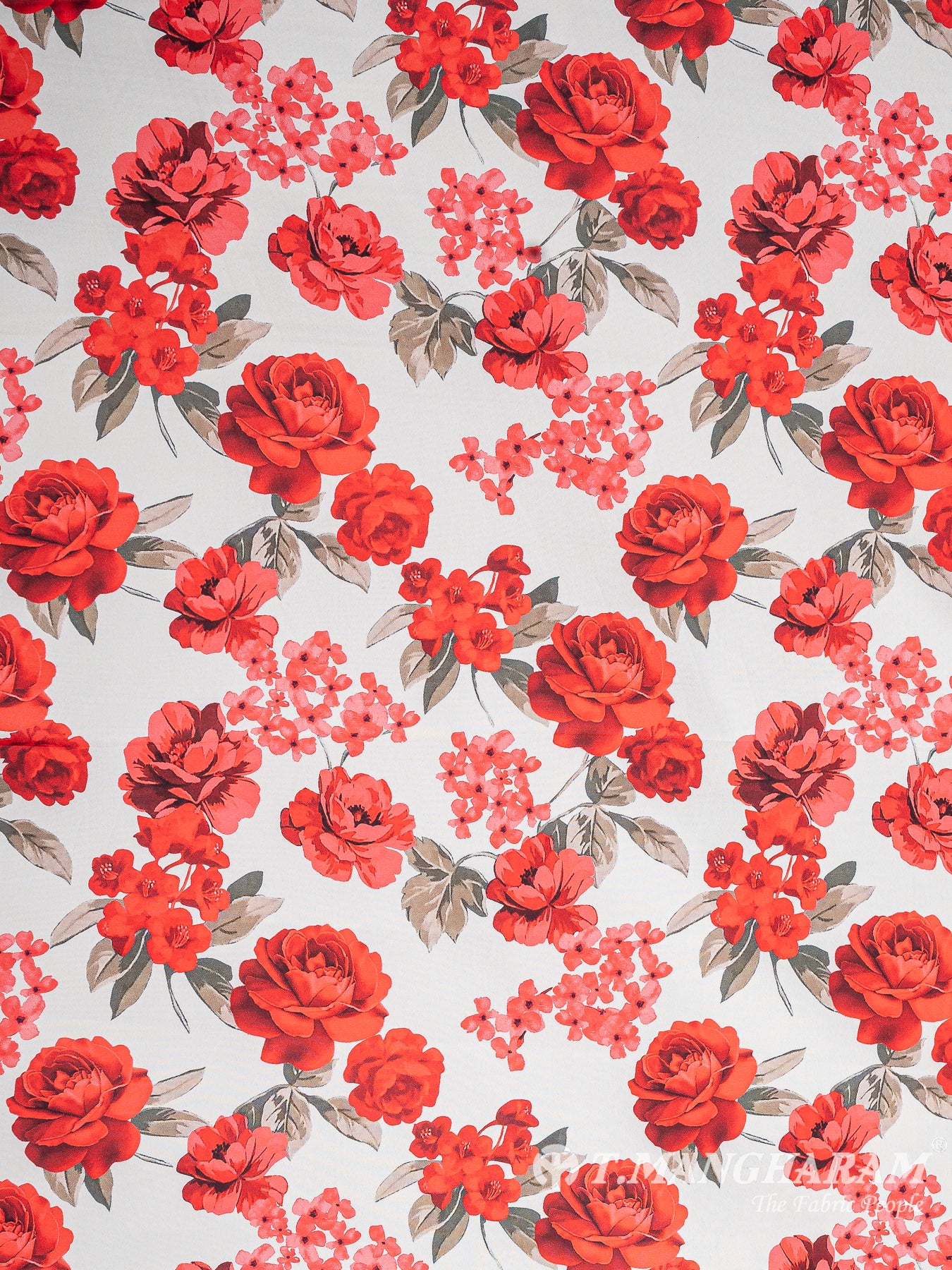 White Crepe Fabric - EB7506 view-3