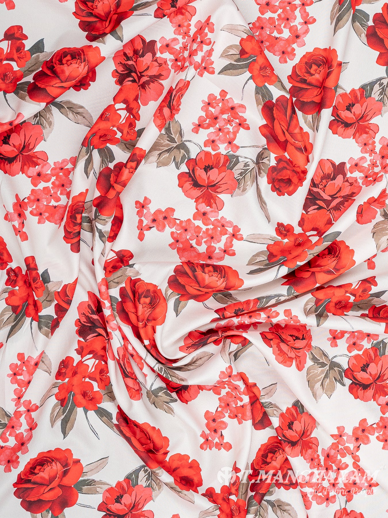 White Crepe Fabric - EB7506 view-4