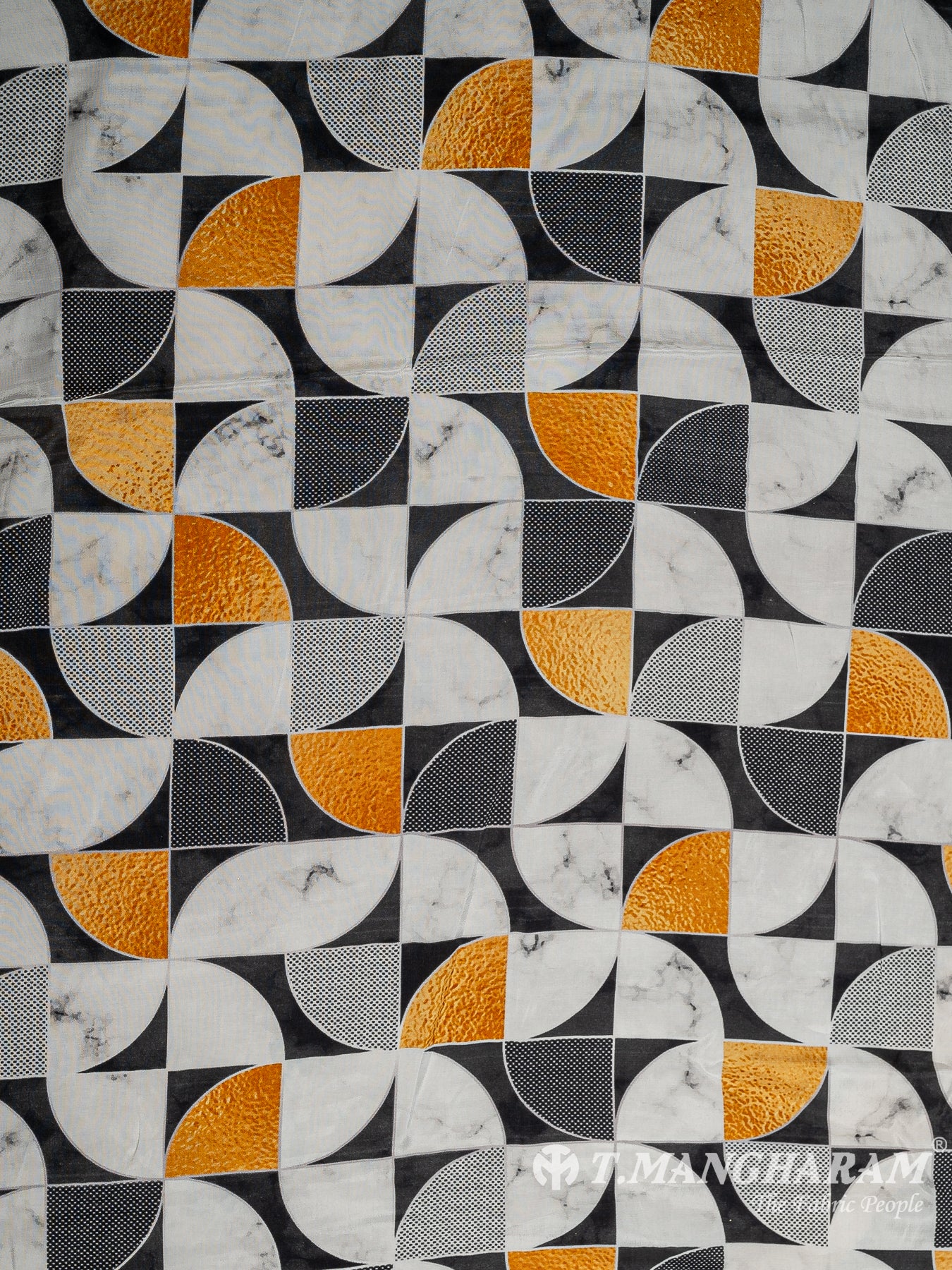Black Crepe Fabric - EA3037 view-3