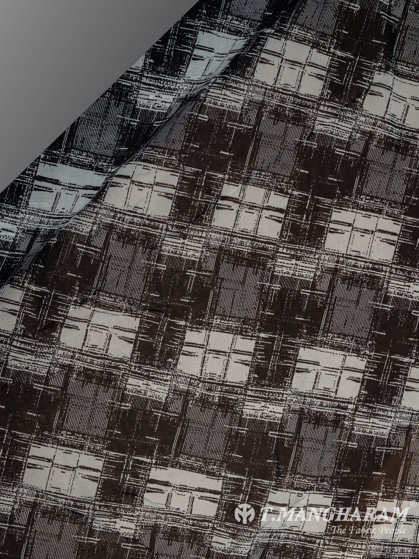 Black Georgette Fabric - EA3041 view-2