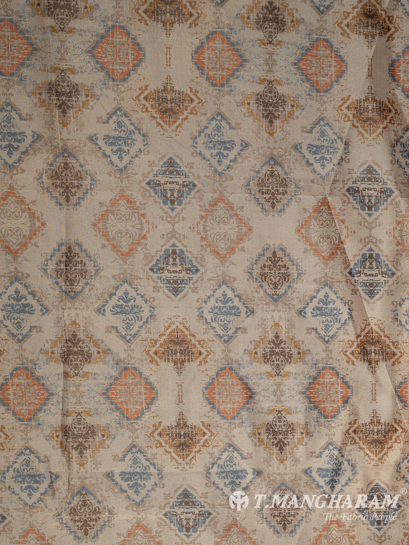 Beige Tissue Organza Fabric - EC10384 view-3