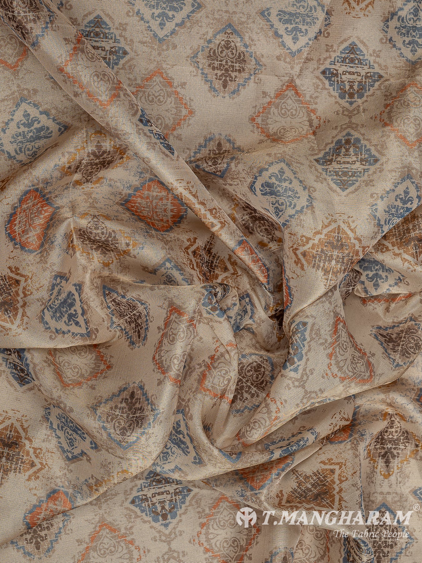 Beige Tissue Organza Fabric - EC10384 view-4