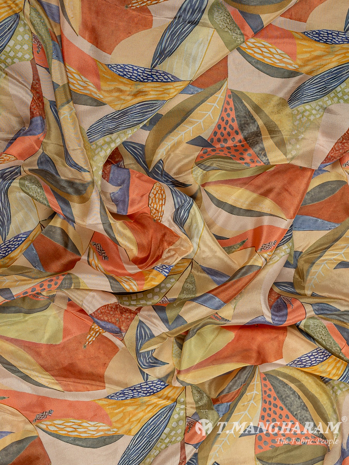 Yellow Crepe Fabric - EC10389 view-4