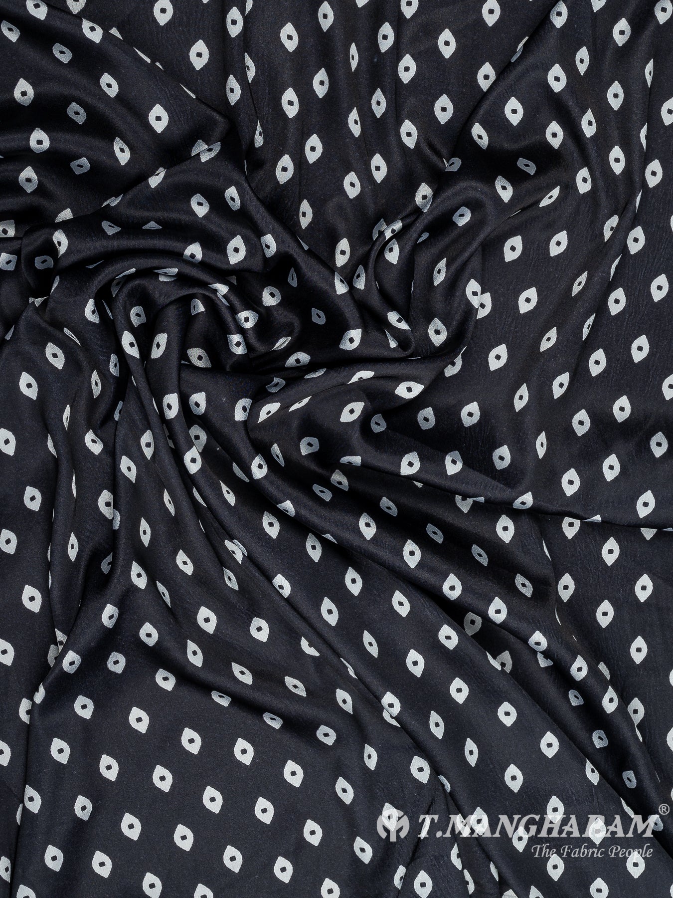 Black Satin Fabric - EC10514 view-4