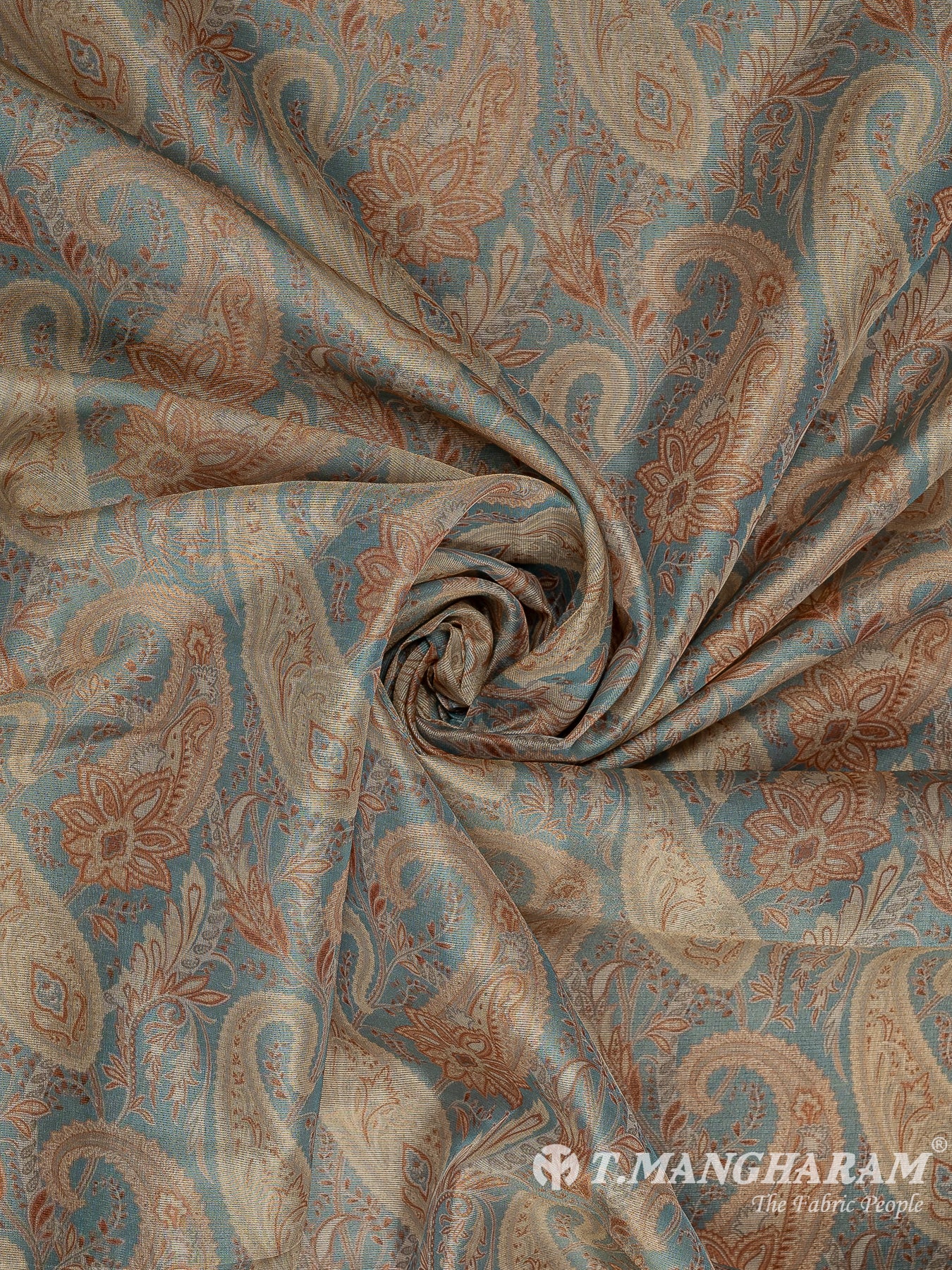 Blue Organza Fabric - EC10382 view-1