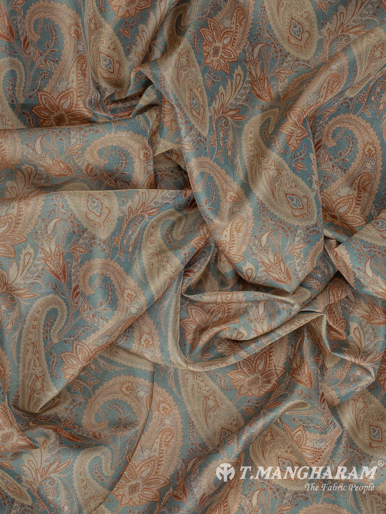 Blue Organza Fabric - EC10382 view-4
