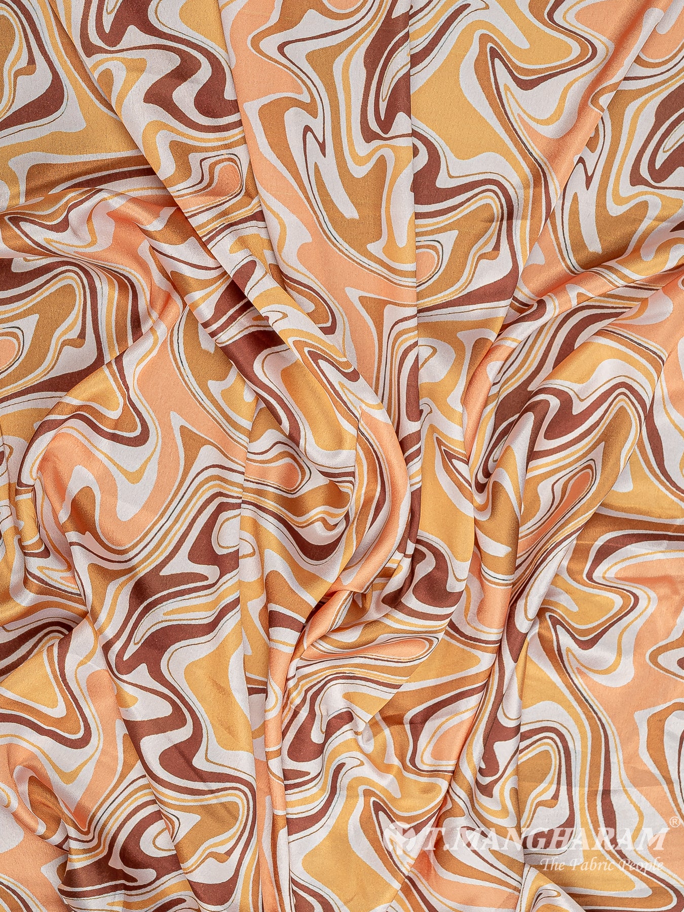 Yellow Satin Fabric - EC10509 view-4