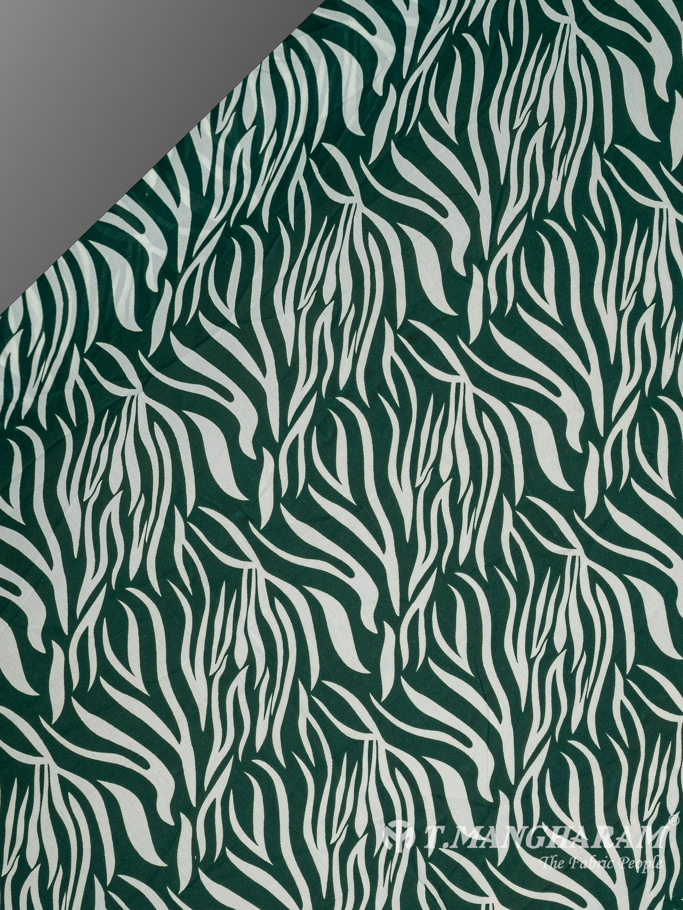 Green Crepe Fabric - EA3109 view-2