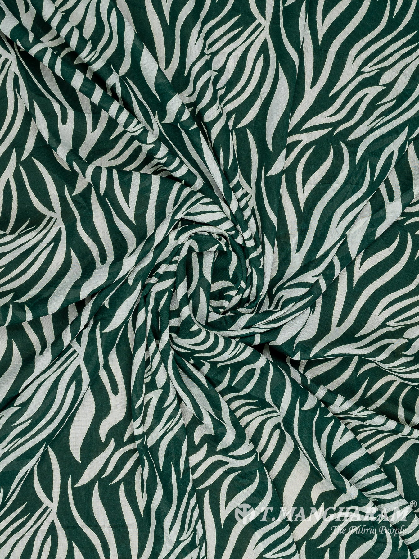 Green Crepe Fabric - EA3109 view-1