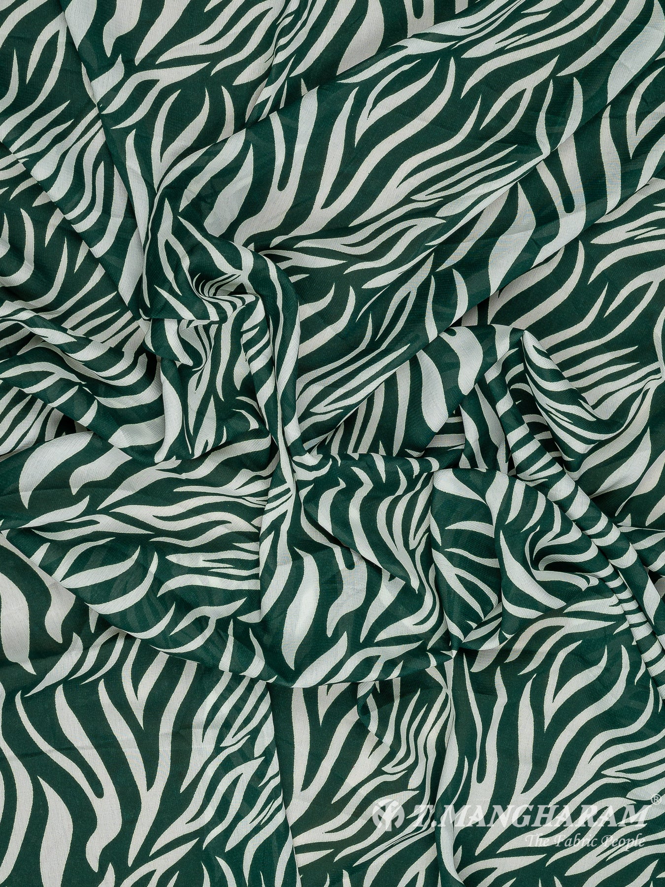 Green Crepe Fabric - EA3109 view-4