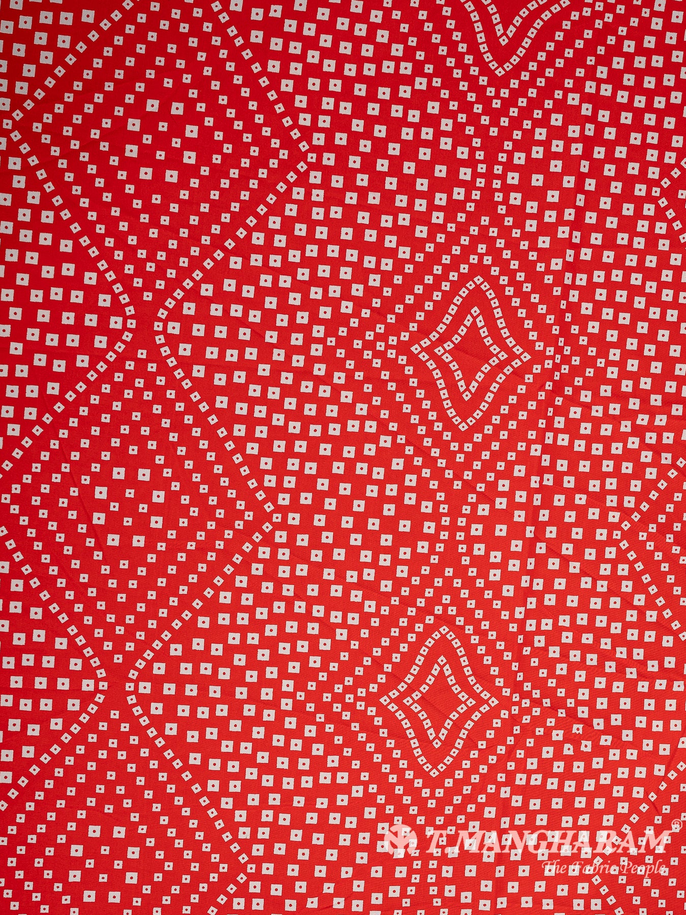 Red Crepe Fabric - EA3105 view-3