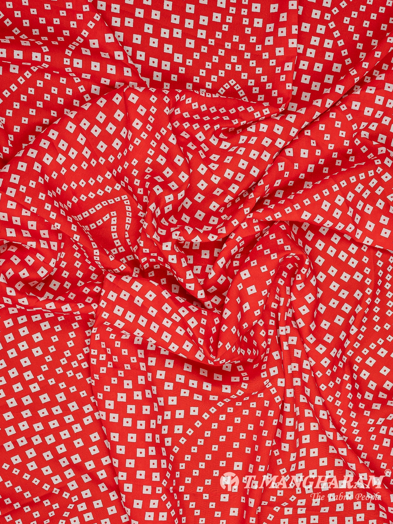 Red Crepe Fabric - EA3105 view-4