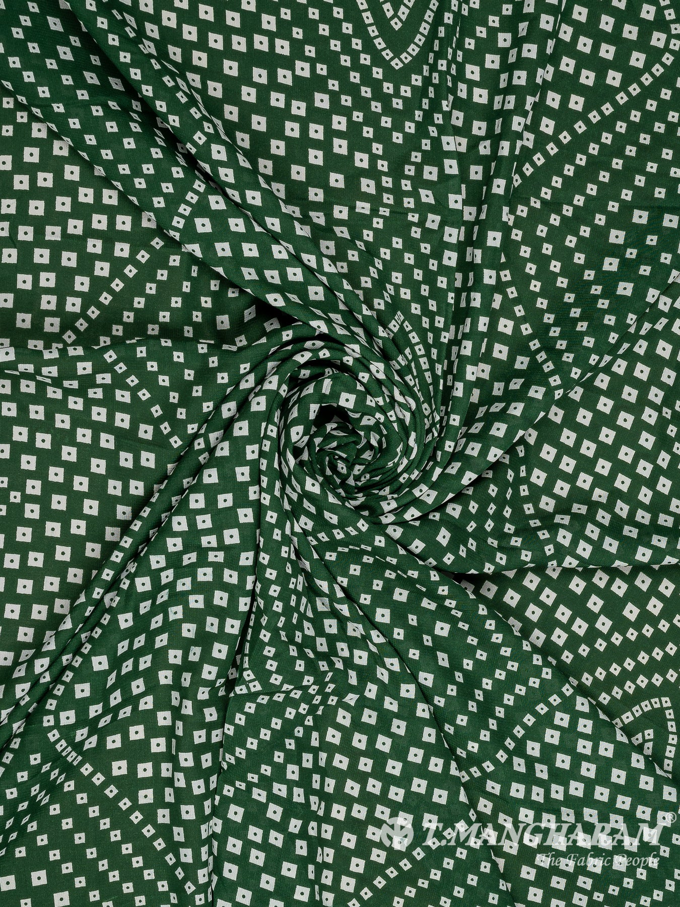 Green Crepe Fabric - EA3107 view-1