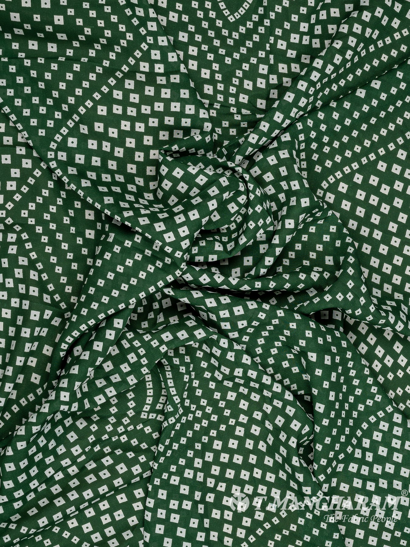 Green Crepe Fabric - EA3107 view-4