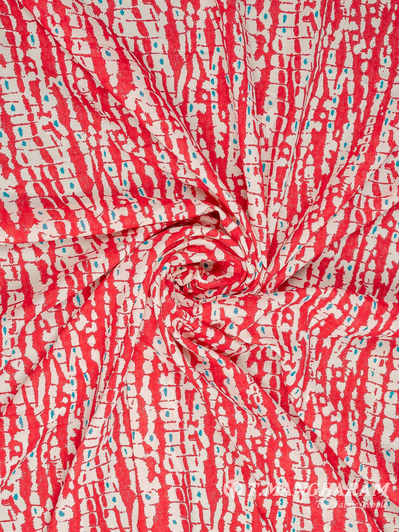 Red Crepe Fabric - EA3114 view-1