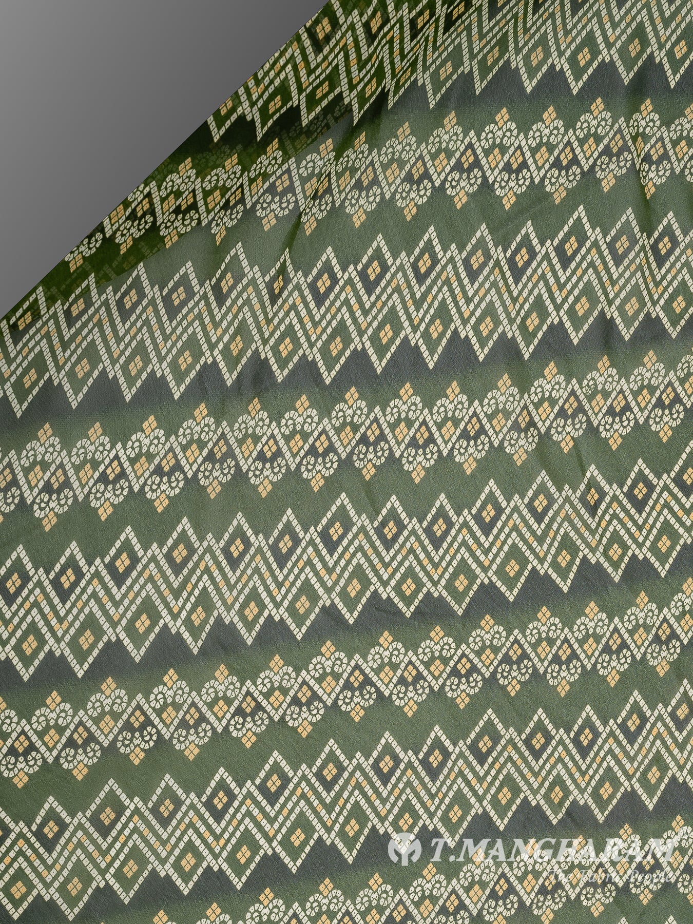Green Georgette Fabric - EA3161