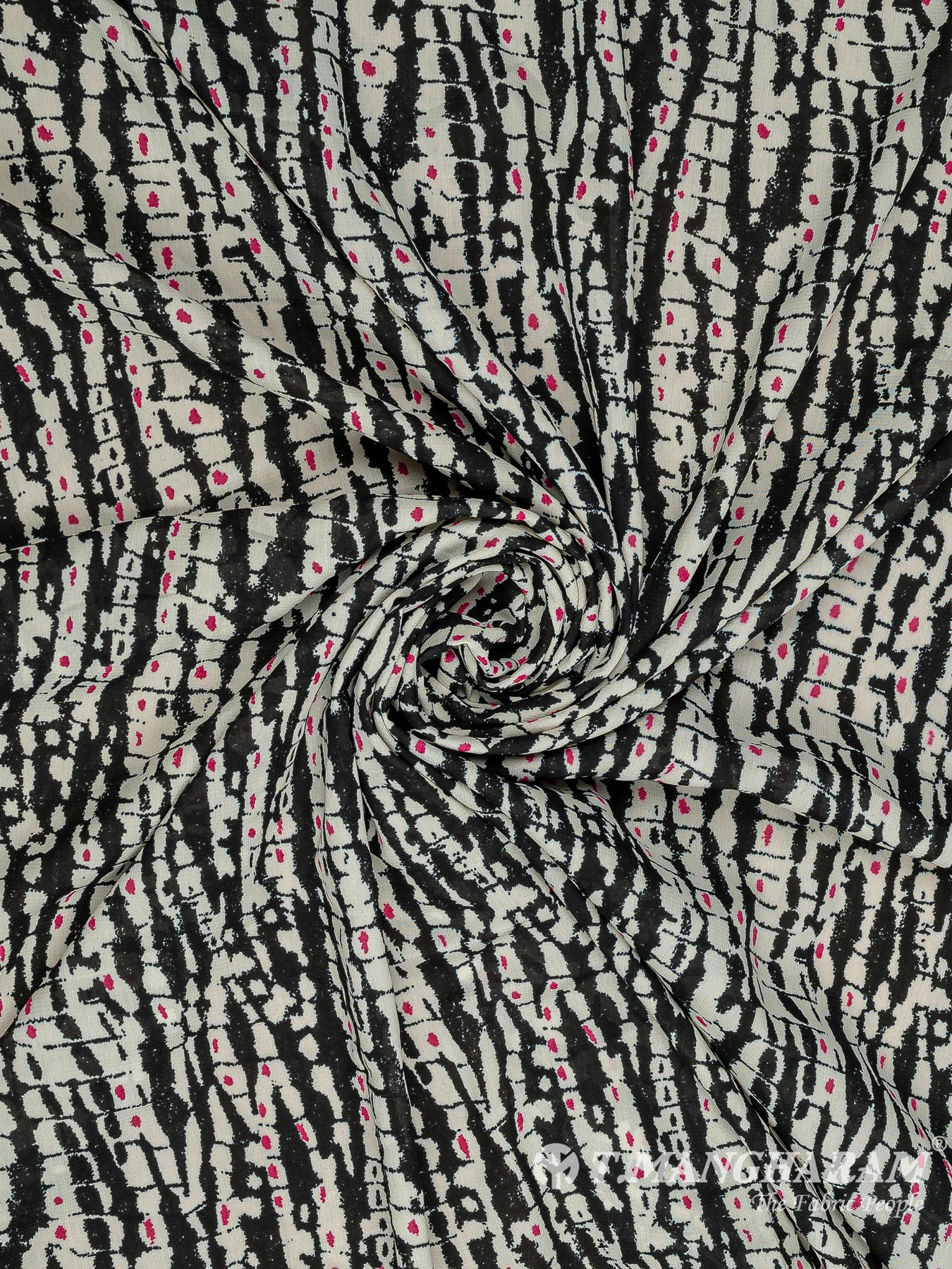 Black Crepe Fabric - EA3113 view-1