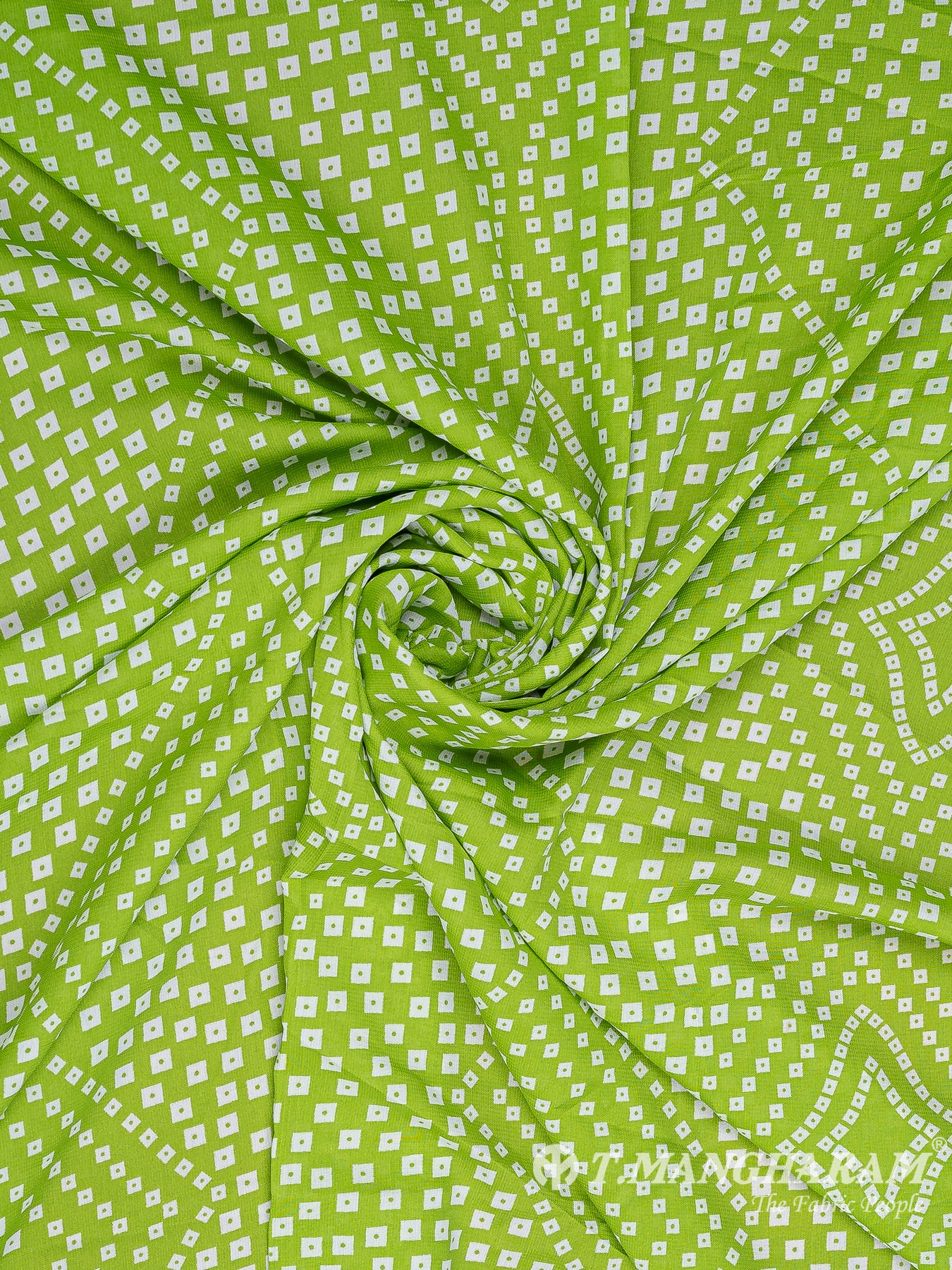 Green Crepe Fabric - EA3108 view-1