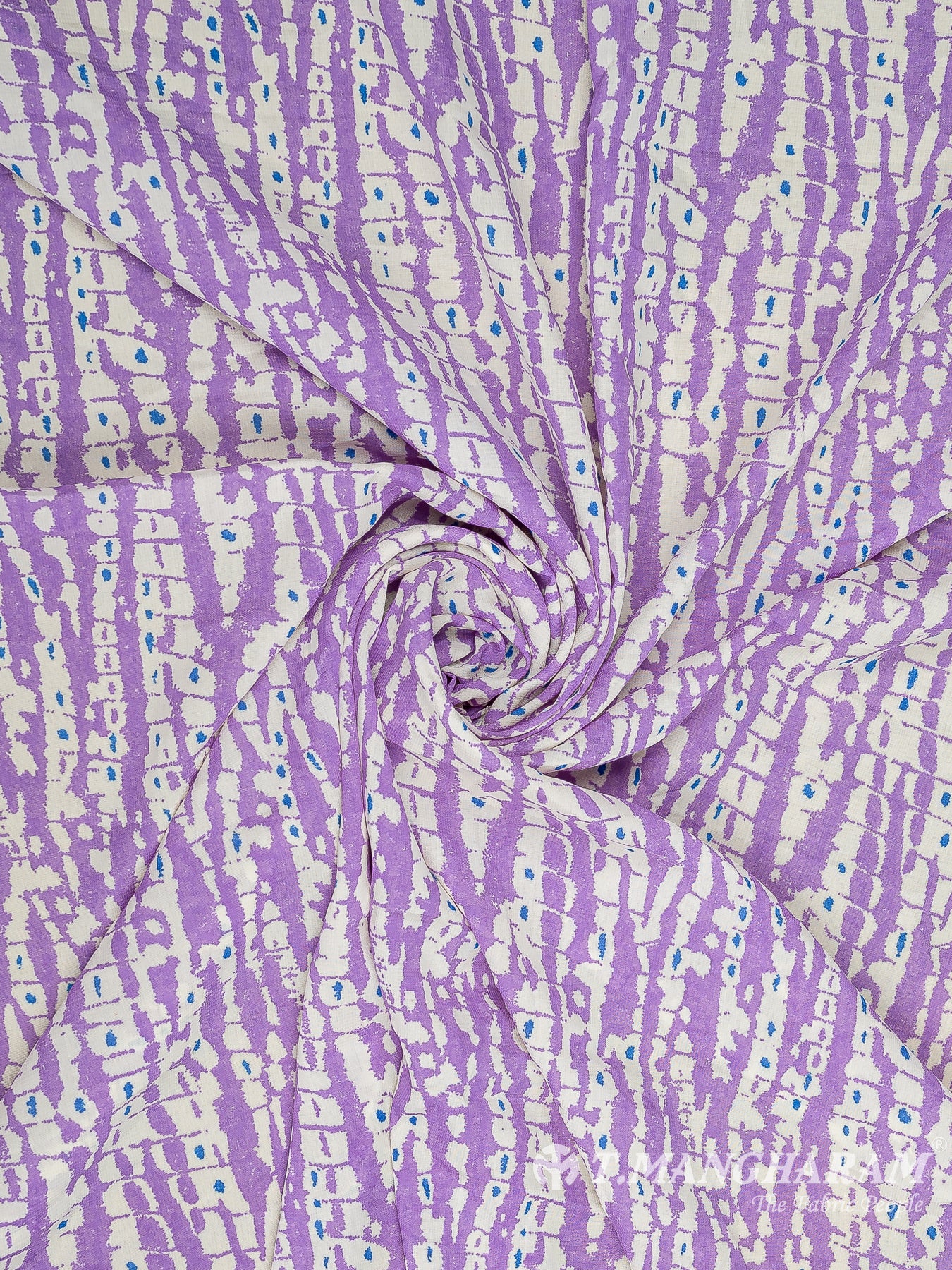 Purple Crepe Fabric - EA3115