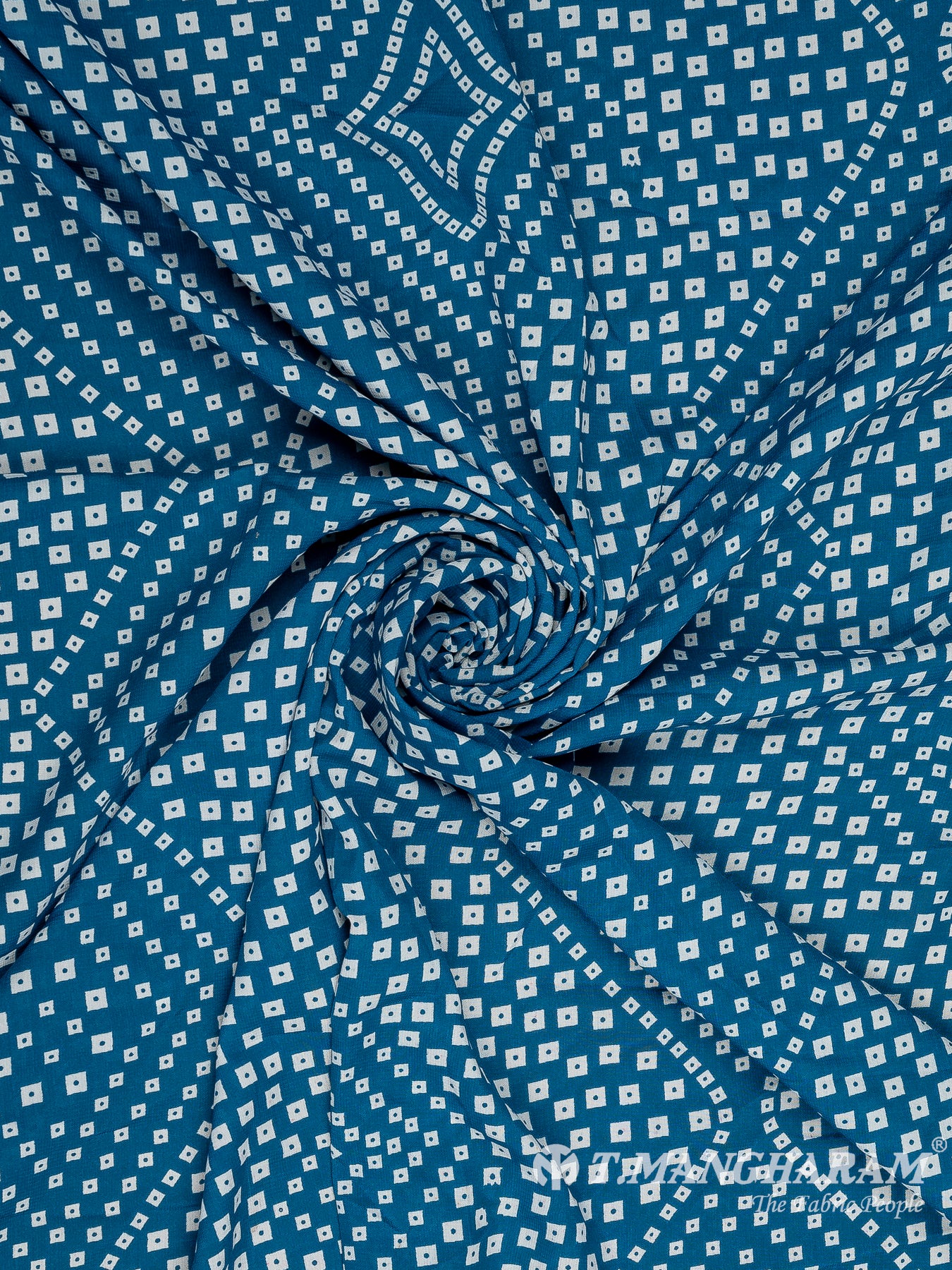 Blue Georgette Fabric - EA3104 view-1
