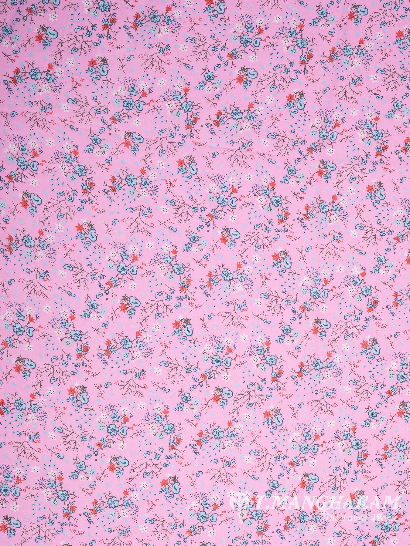 Pink Georgette Fabric - EA3094 view-3