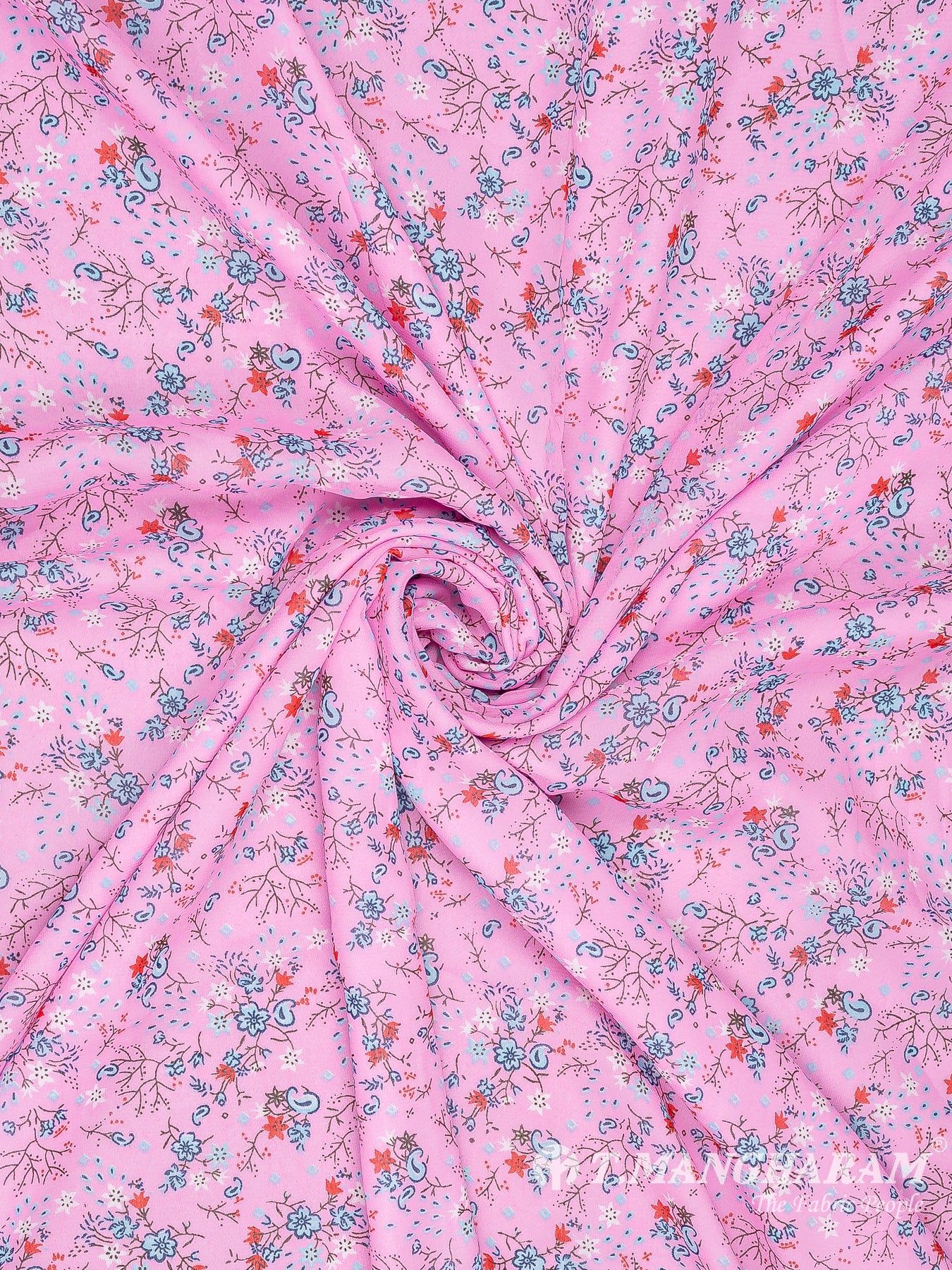 Pink Georgette Fabric - EA3094 view-1