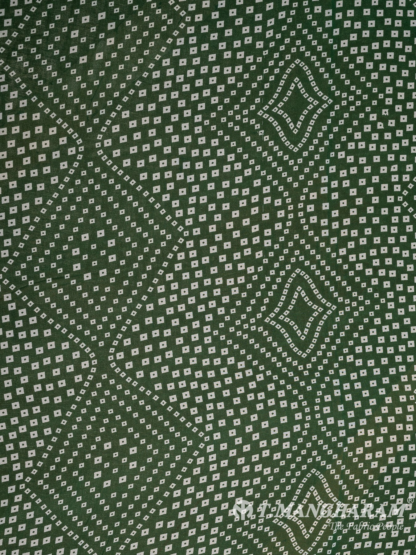 Green Georgette Fabric - EA3145 view-3