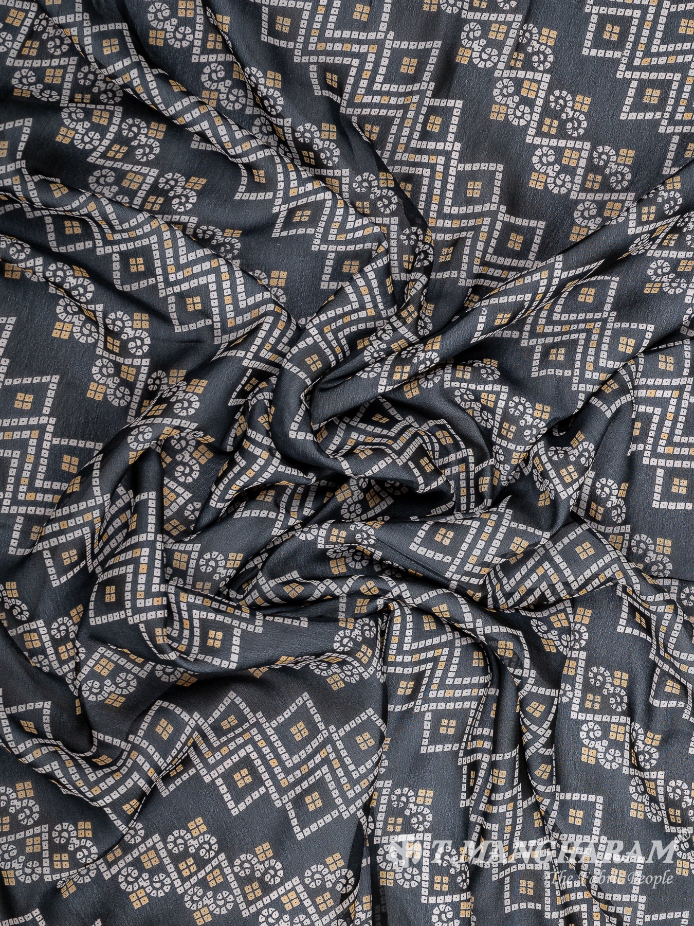 Black Georgette Fabric - EA3165