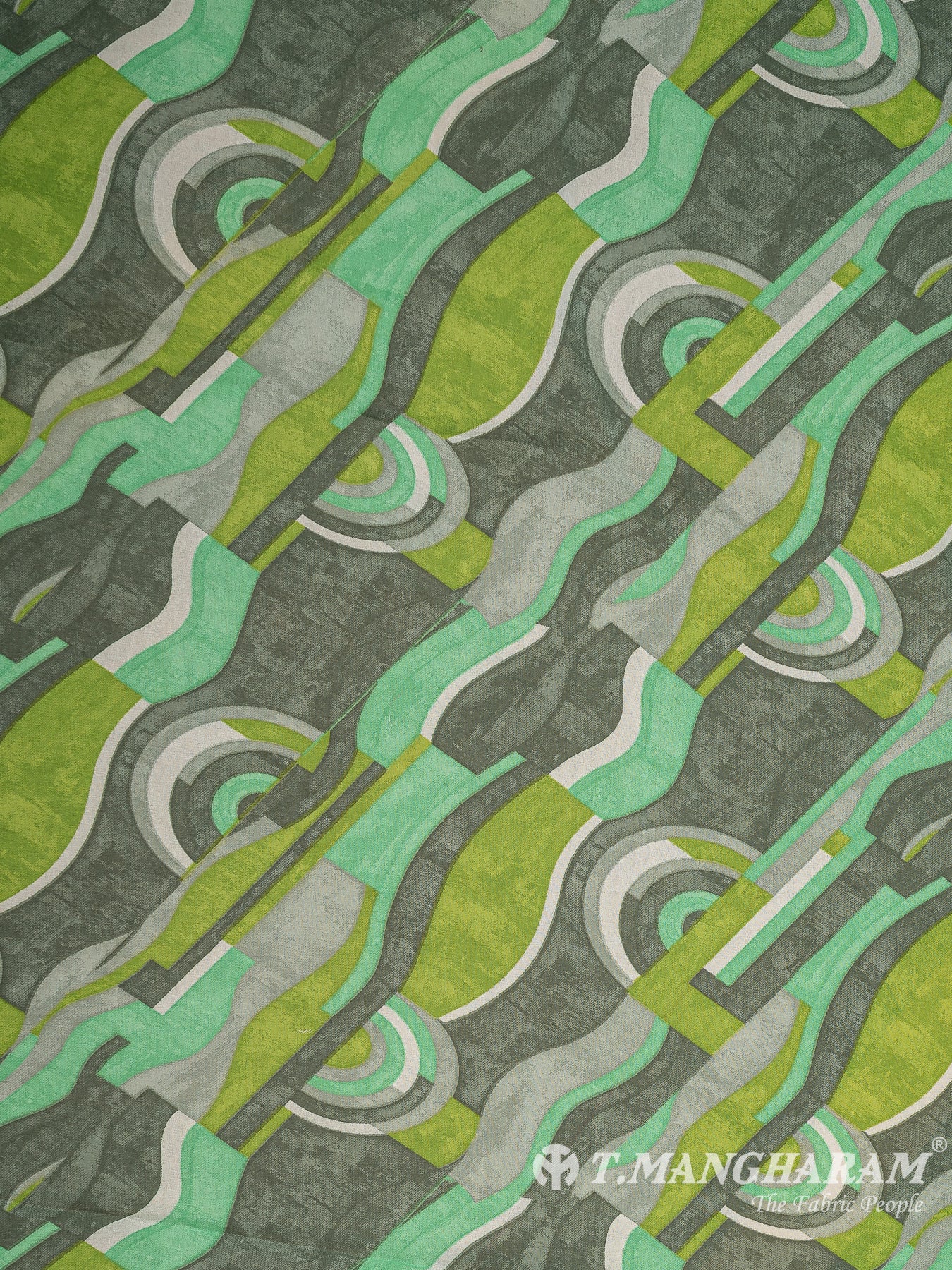 Green Georgette Fabric - EA3168