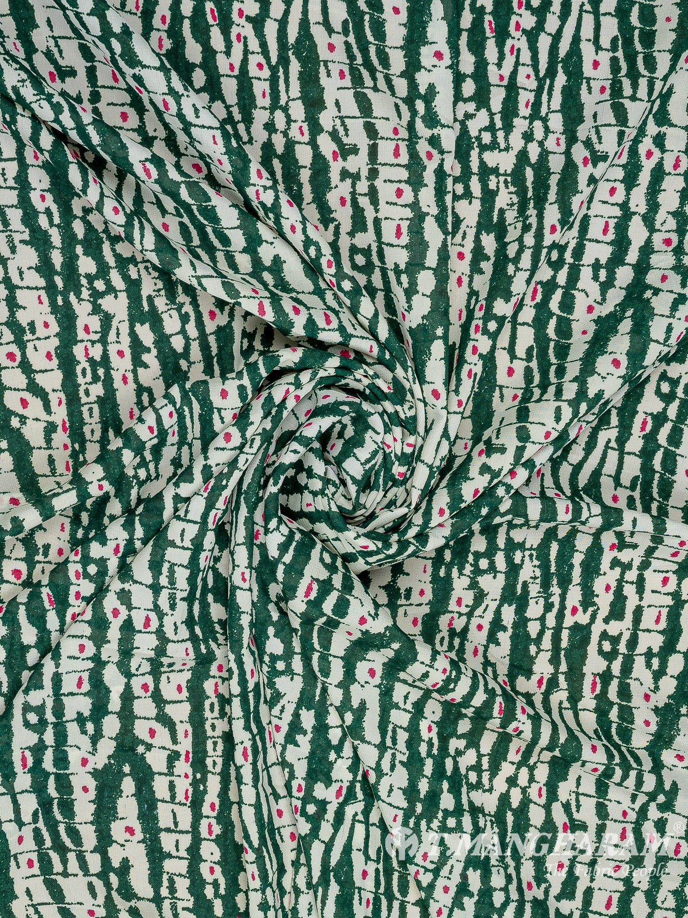 Green Crepe Fabric - EA3117 view-1