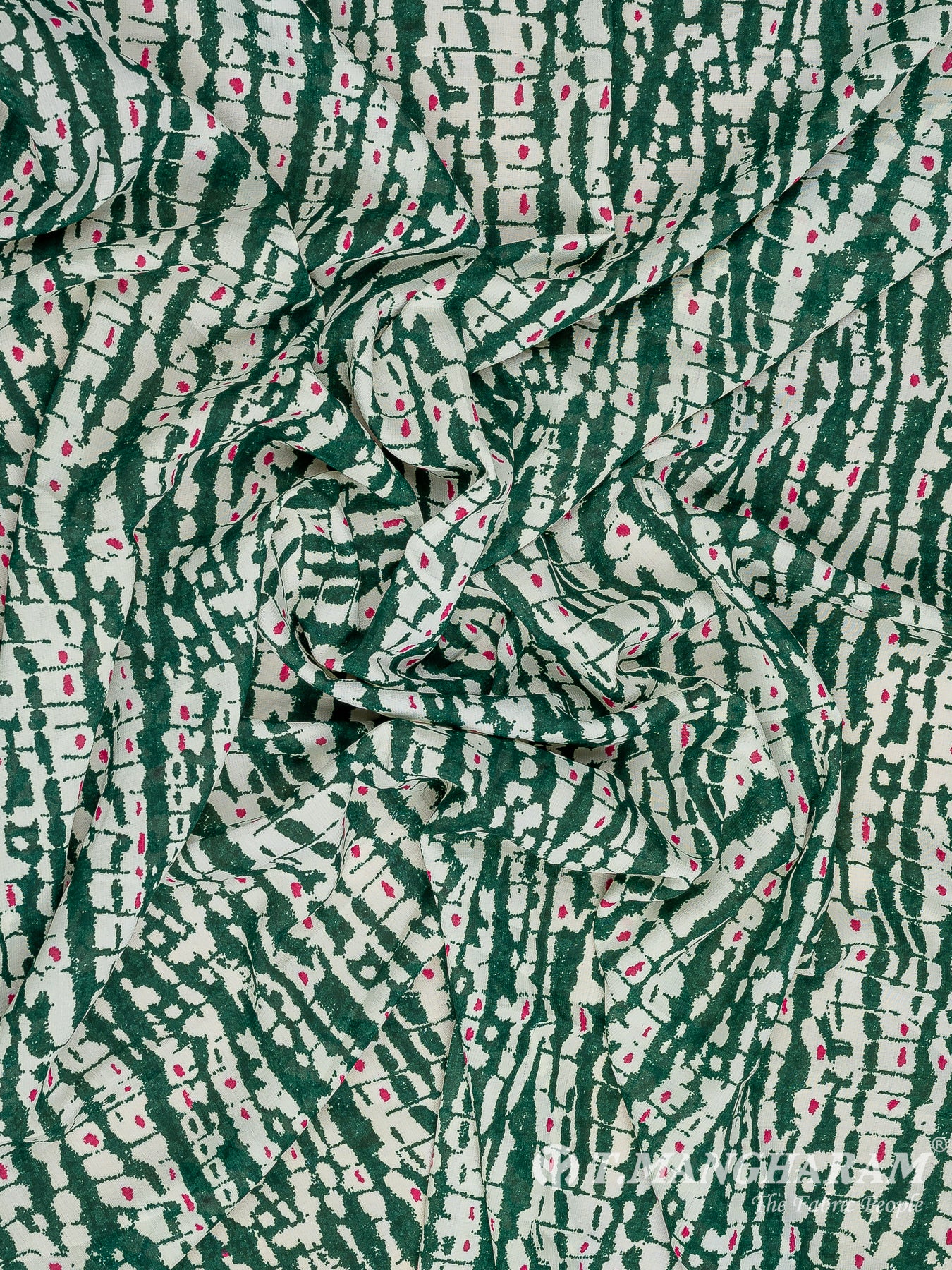 Green Crepe Fabric - EA3117 view-4