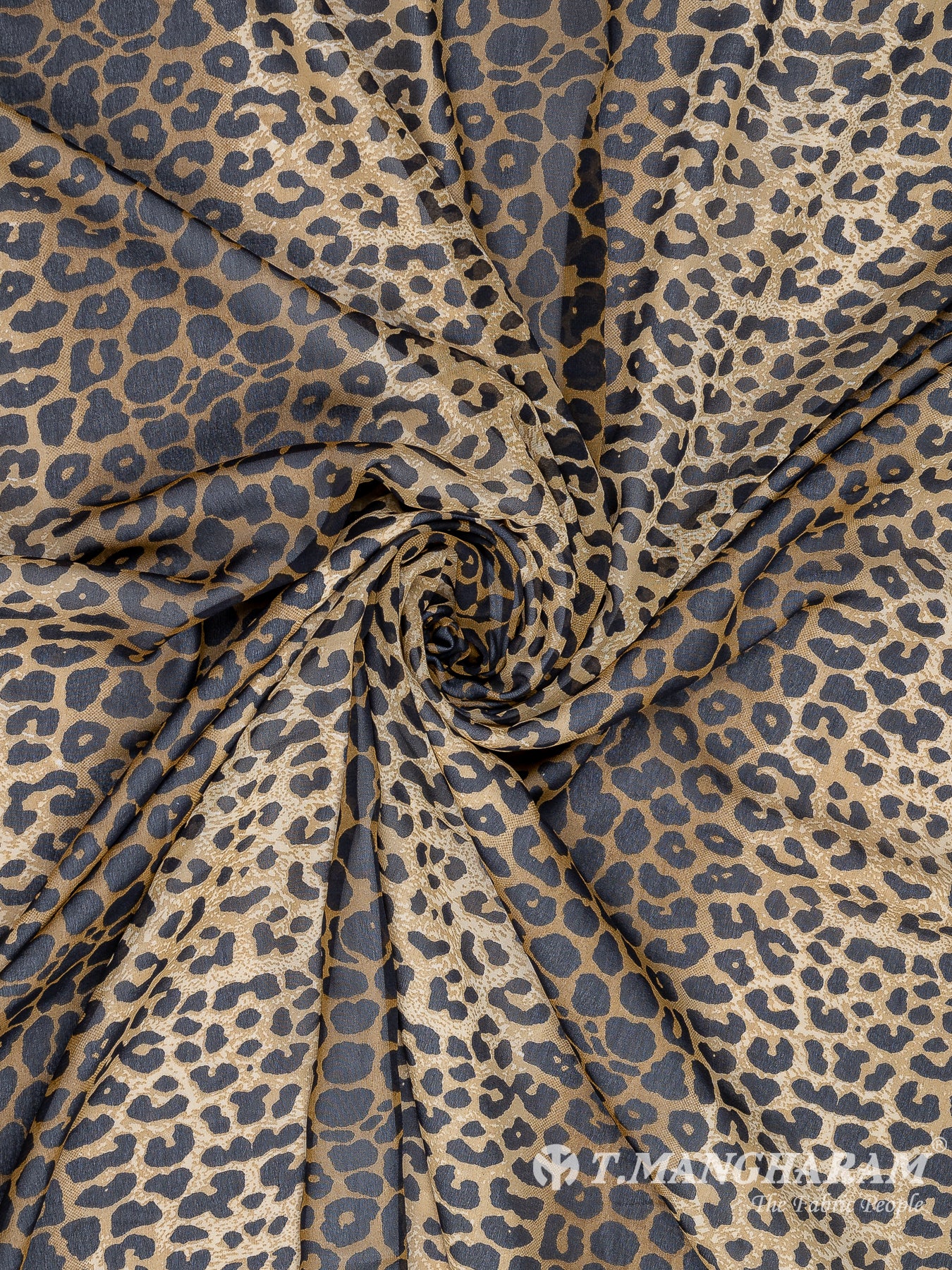 Brown Georgette Fabric - EA3073 view-1