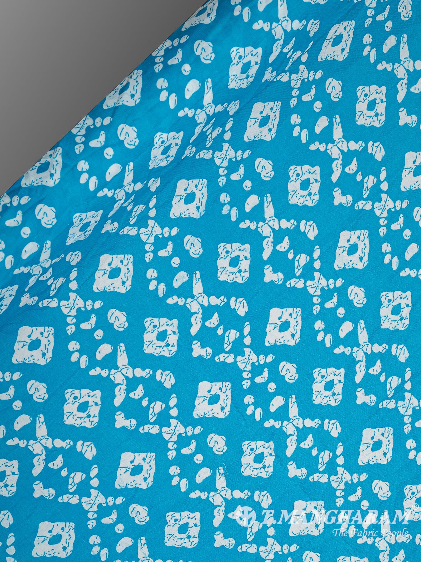 Blue Georgette Fabric - EA3088 view-2