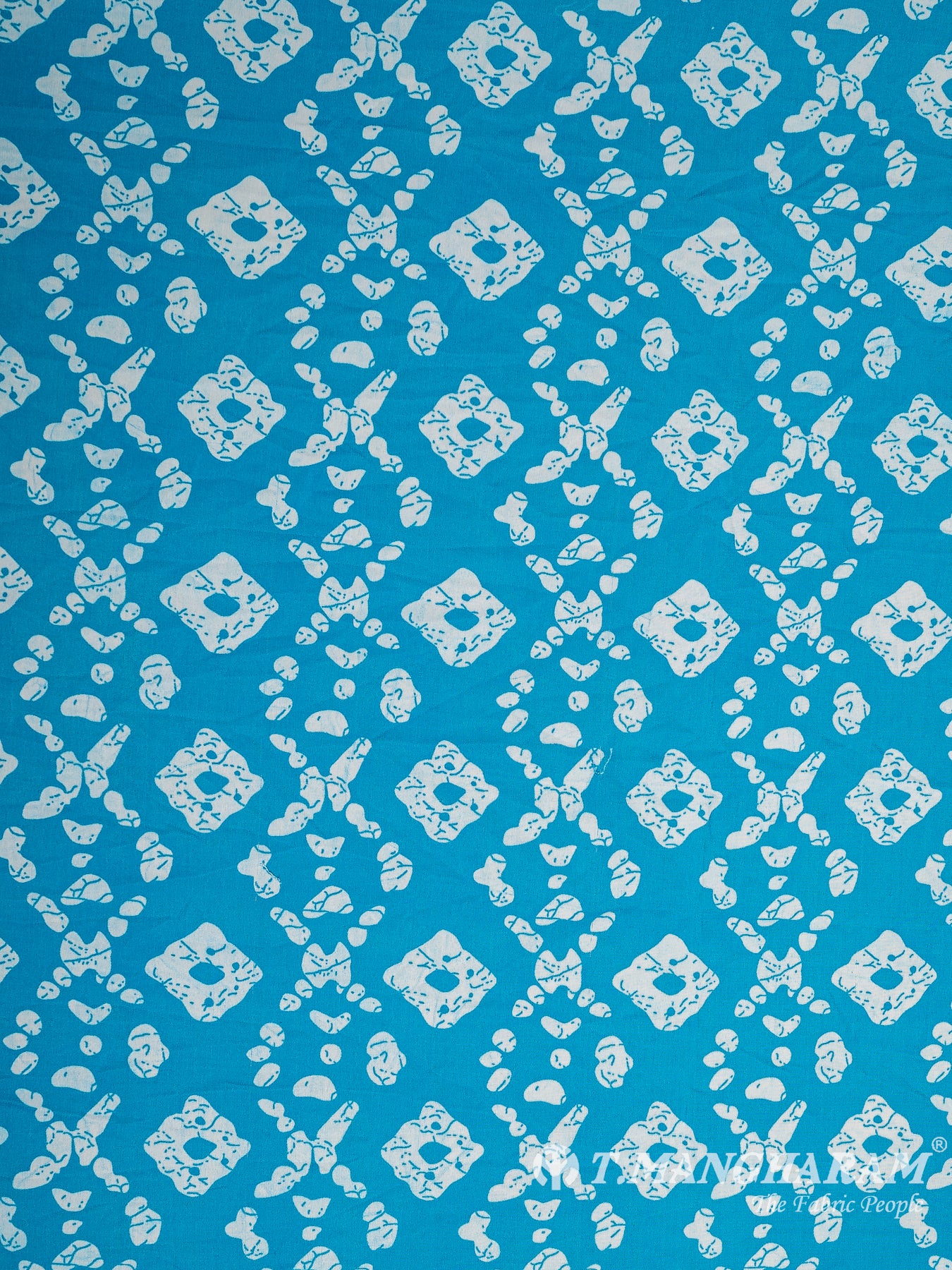 Blue Georgette Fabric - EA3088 view-3