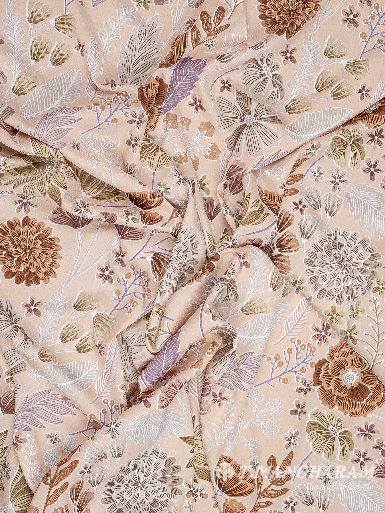Beige Crepe Fabric - EC10469 view-4